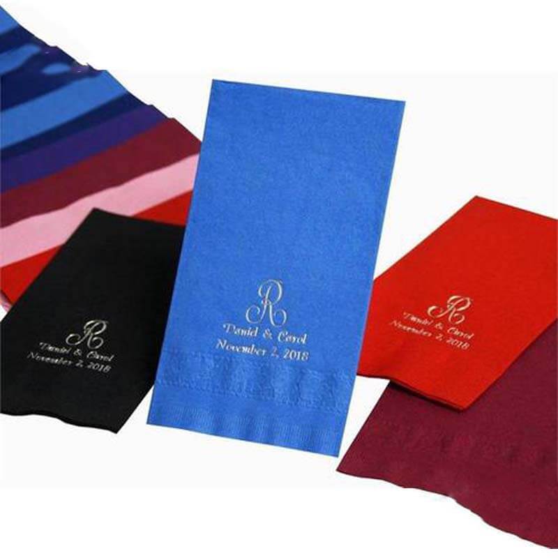 100-Pack Paper Dinner Napkins Personalized Monogram - Custom Wedding Napkins for Special Occasions - Image 3