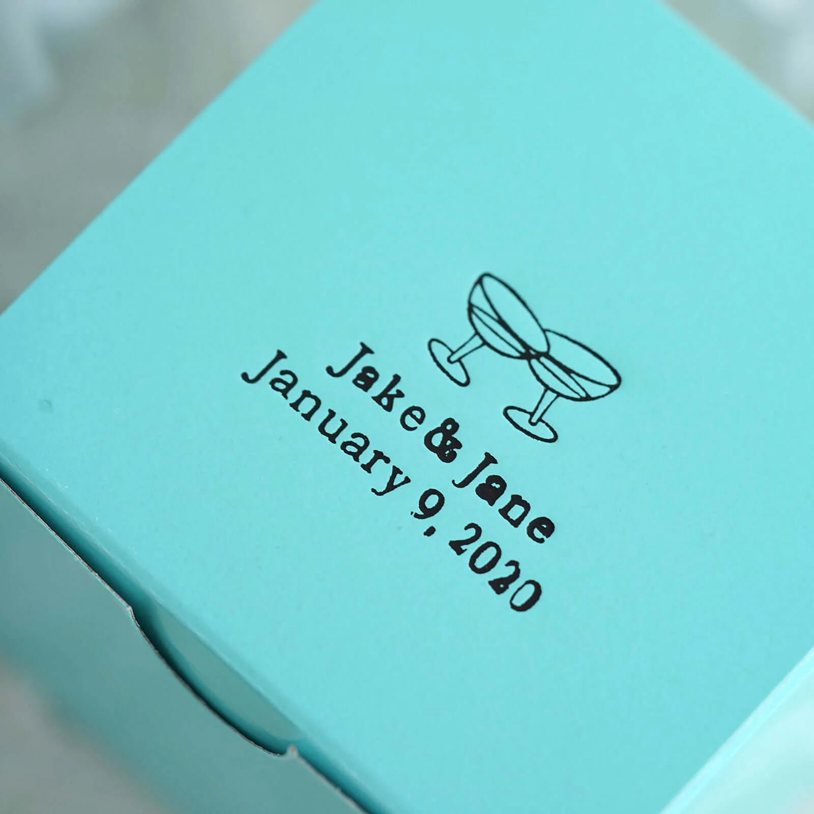 100 Pack Personalized Wedding Favor Gift Boxes, Mini Cupcake Boxes 3"x3"x3" - Image 4
