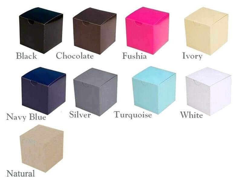 100 Pack Personalized Wedding Favor Gift Boxes, Mini Cupcake Boxes 3"x3"x3" - Image 5
