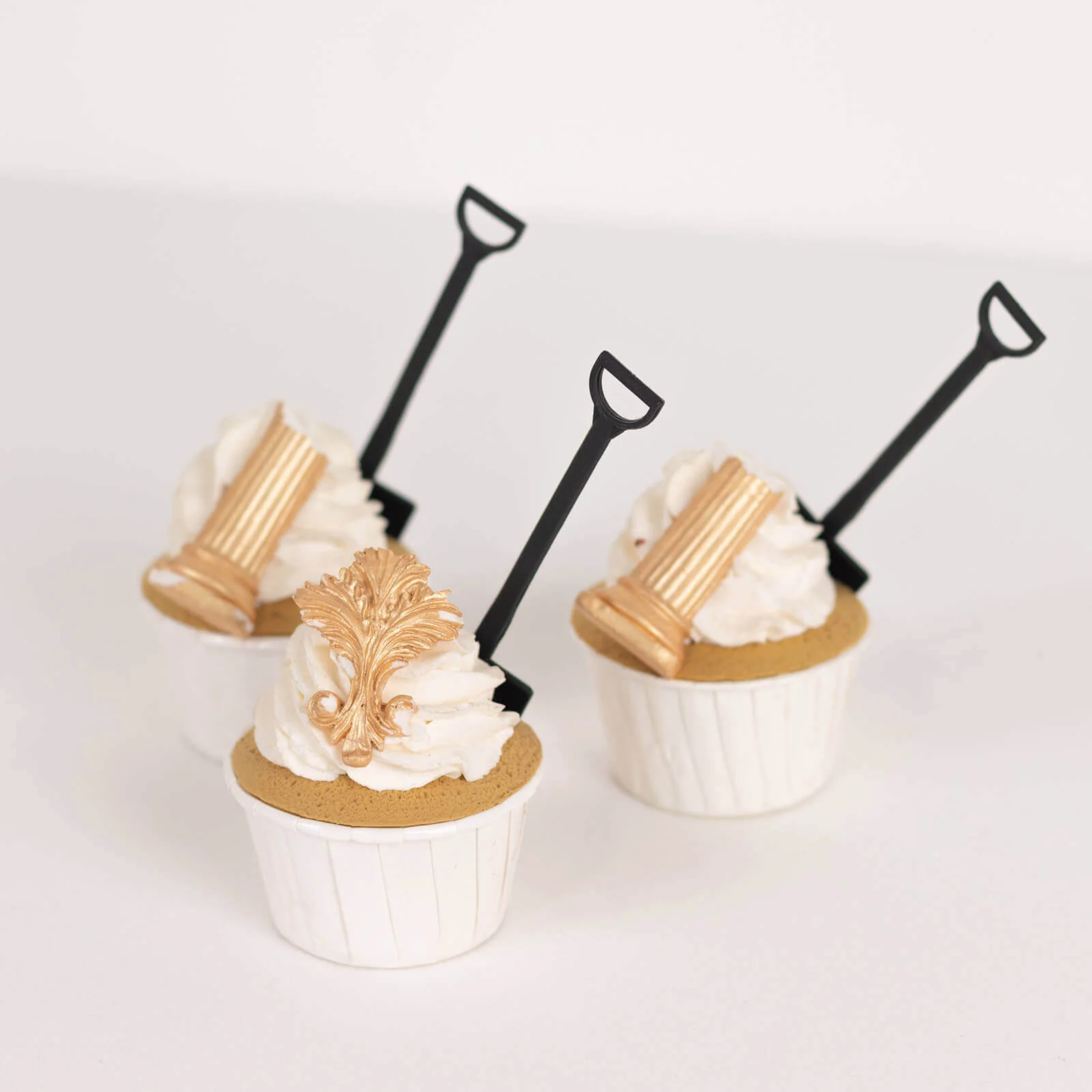 100-Pack Plastic Dessert Spoons 4.5" Black Mini Shovel Design - Disposable Ice Cream Spoons - Image 4