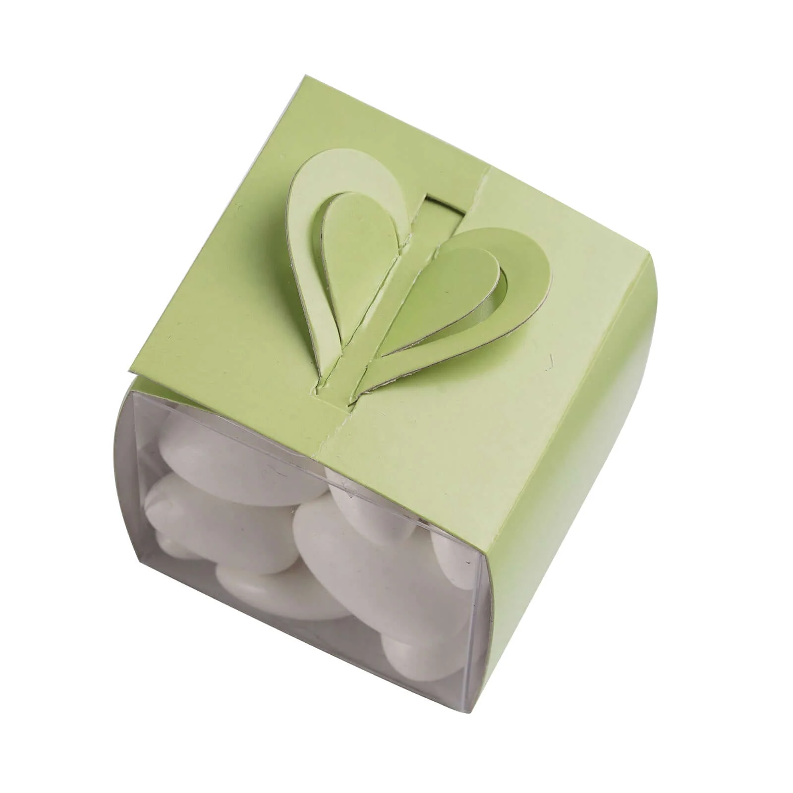100 Pack Sage Green DIY Wraps For Clear Party Favor Candy Gift Boxes - Image 4
