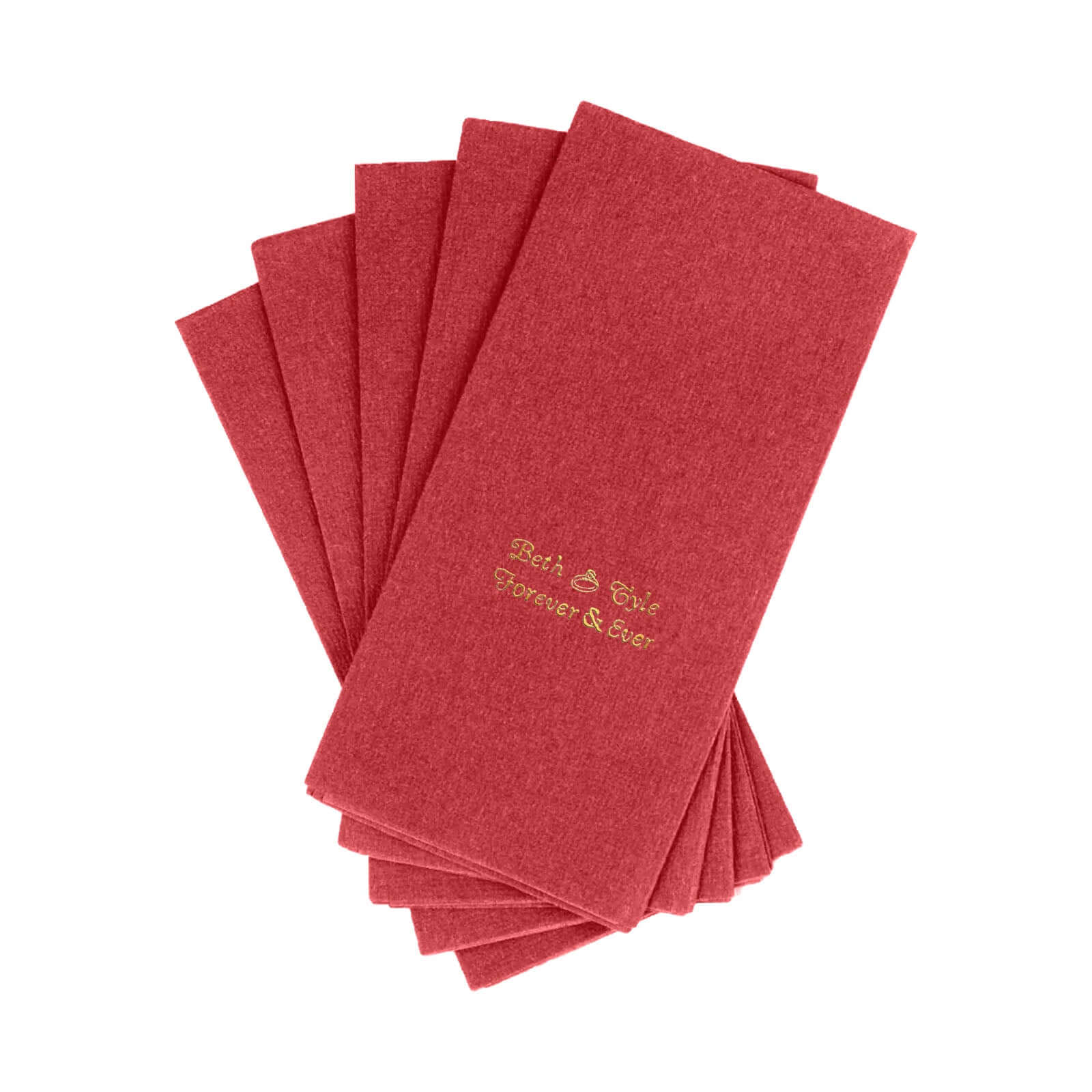 100-Pack Soft Airlaid Paper Dinner Napkins Personalized Small Emblem - Custom Highly Absorbent Party Napkins - Image 10