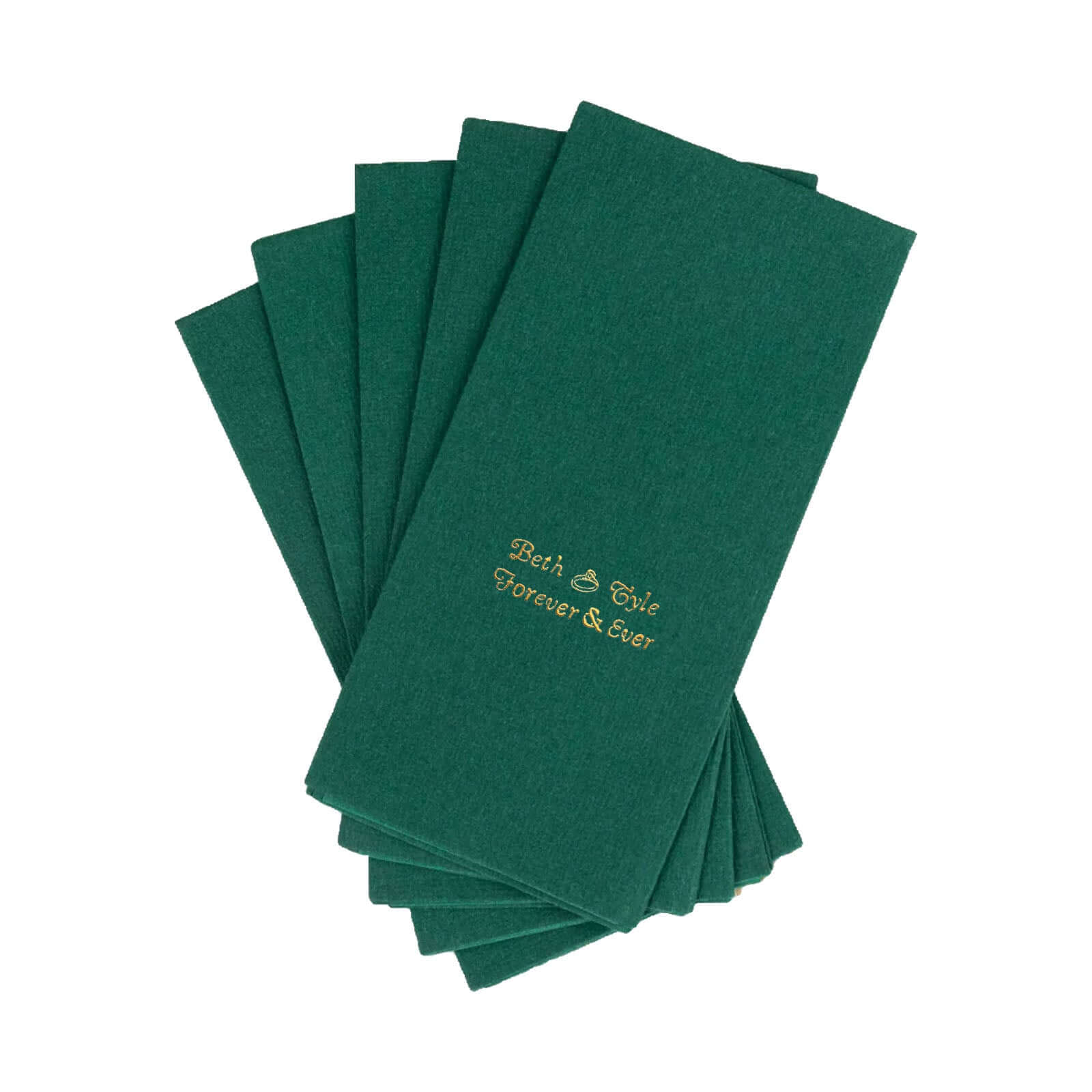 100-Pack Soft Airlaid Paper Dinner Napkins Personalized Small Emblem - Custom Highly Absorbent Party Napkins - Image 14