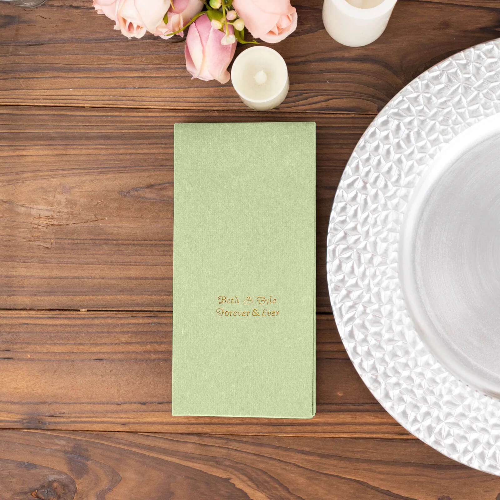 100-Pack Soft Airlaid Paper Dinner Napkins Personalized Small Emblem - Custom Highly Absorbent Party Napkins - Image 21