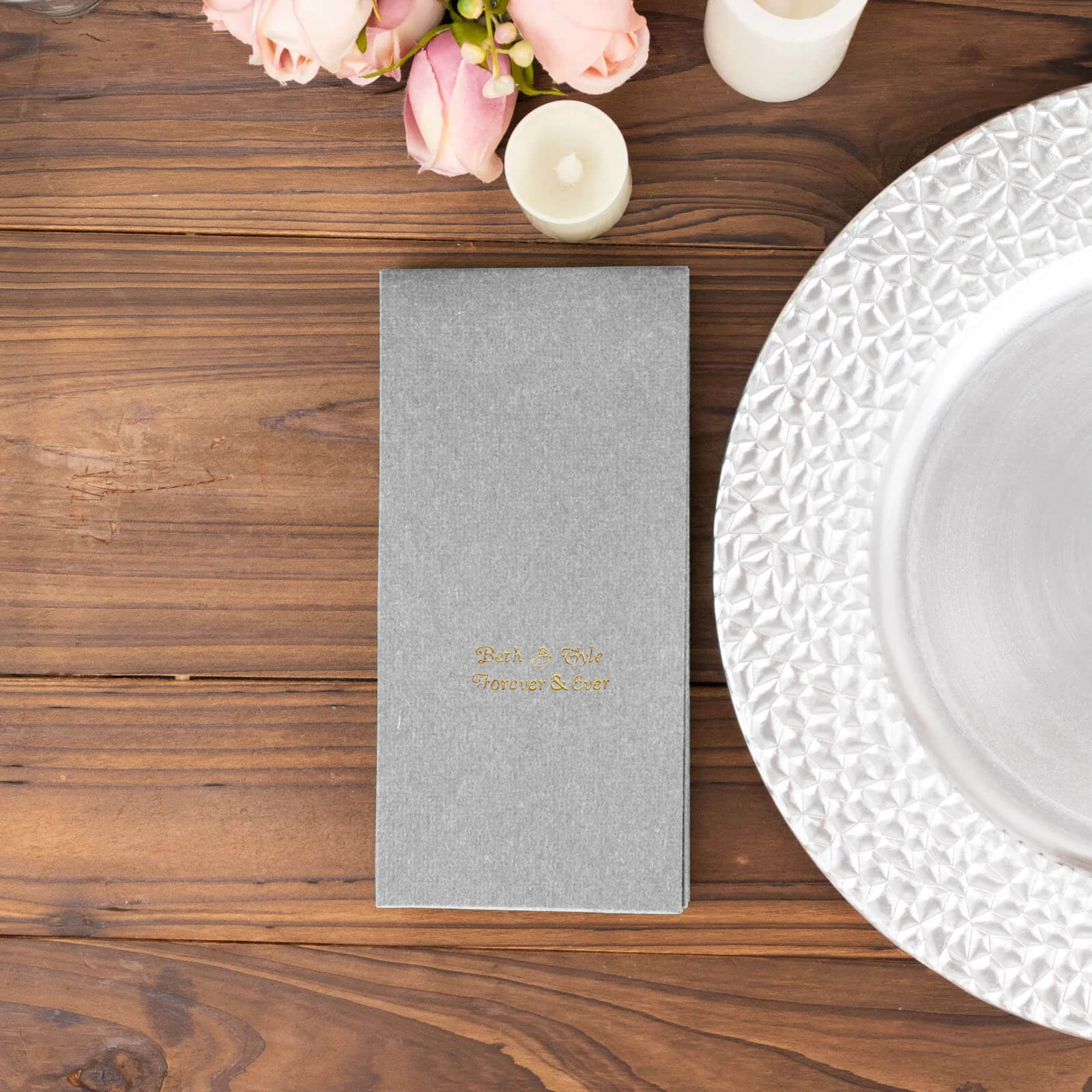 100-Pack Soft Airlaid Paper Dinner Napkins Personalized Small Emblem - Custom Highly Absorbent Party Napkins - Image 23