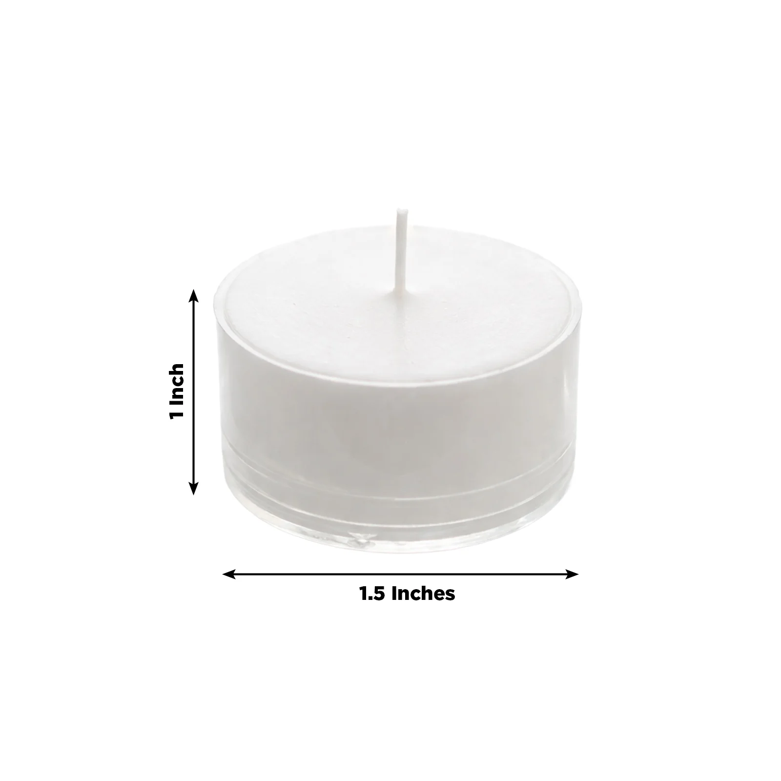 100 Pack White Unscented Tealight Candles – 7-Hour Extended Burn Time, Smokeless, Clean-Burning Wax, Clear Plastic Cups - Image 3