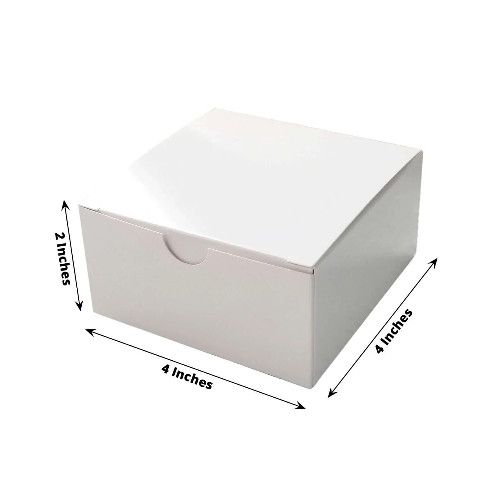 100 Pack White Cake Cupcake Party Favor Gift Boxes - 4"x4"x2" - Image 3