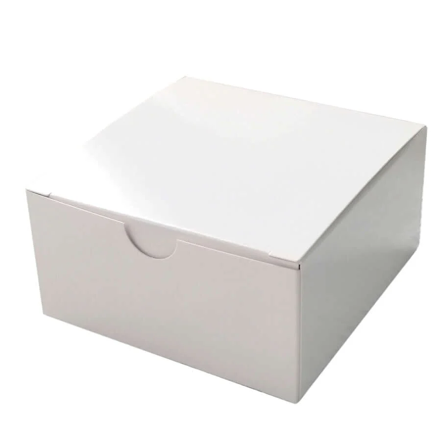 100 Pack White Cake Cupcake Party Favor Gift Boxes - 4"x4"x2" - Image 6