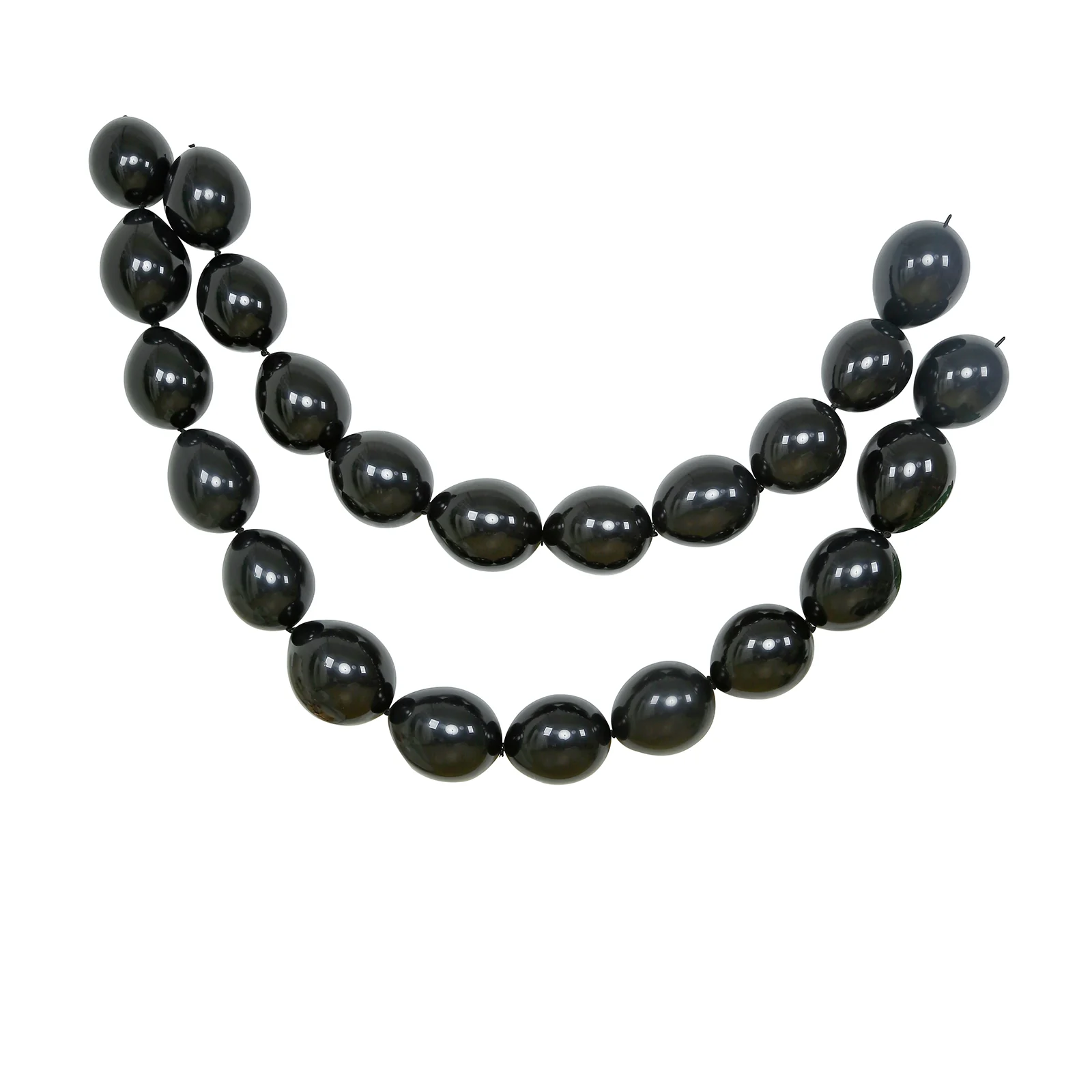 100 Pcs Biodegradable Quick Link Balloons 10" Matte Pastel Black, Latex Linking Balloons for Balloon Chains, Garland, Arch, Backdrop & Wall Decor - Image 2