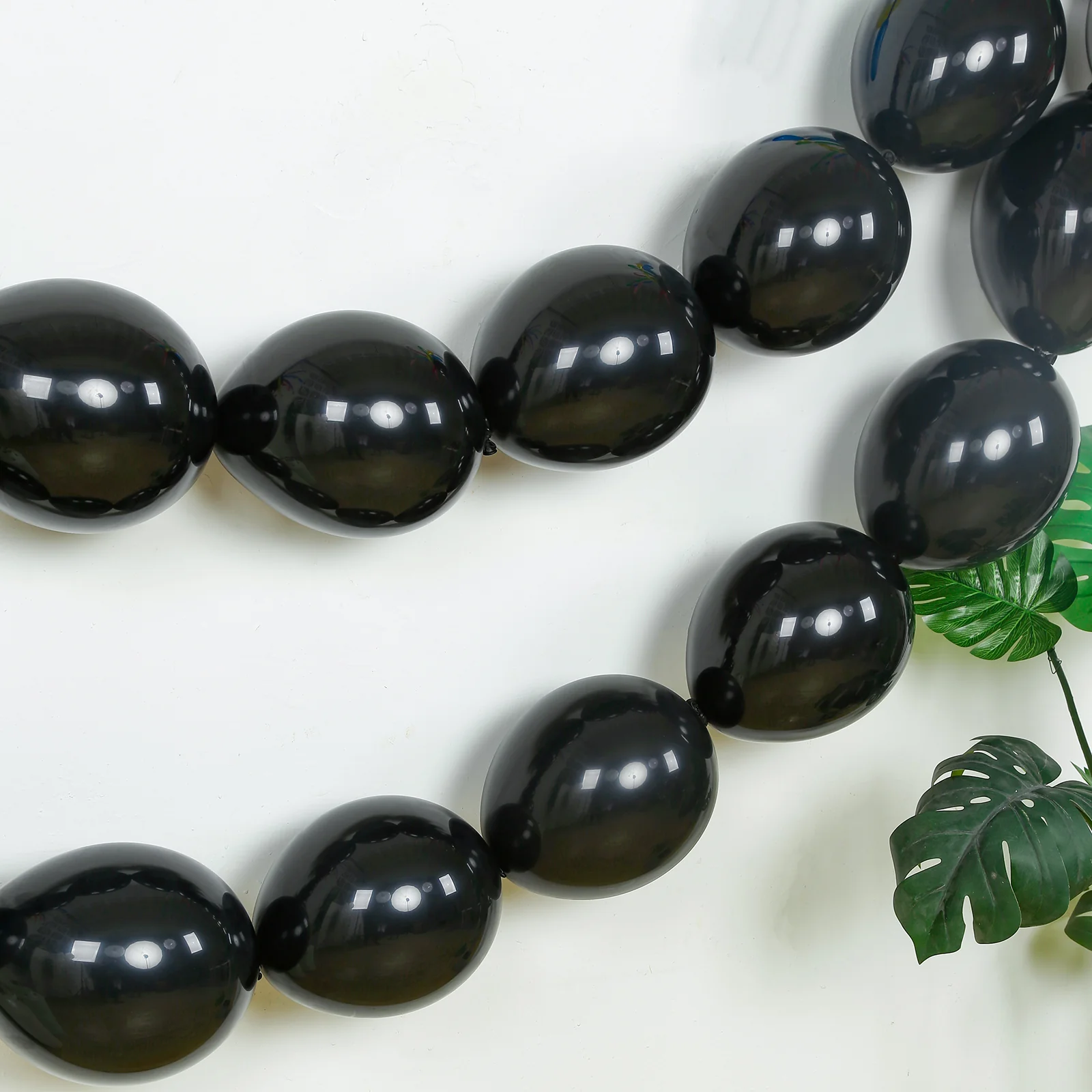100 Pcs Biodegradable Quick Link Balloons 10" Matte Pastel Black, Latex Linking Balloons for Balloon Chains, Garland, Arch, Backdrop & Wall Decor - Image 8