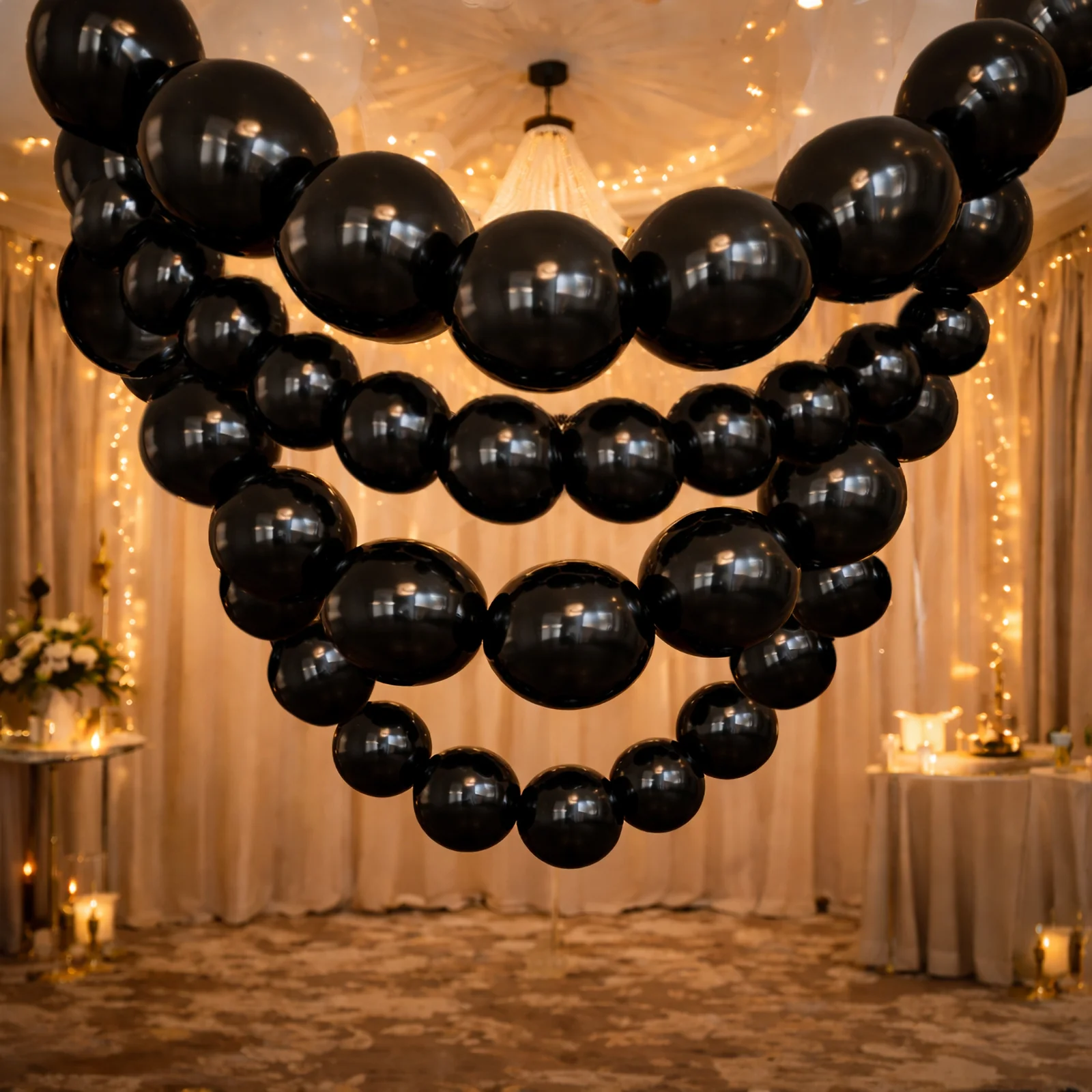 100 Pcs Biodegradable Quick Link Balloons 6" Matte Pastel Black, Latex Linking Balloons for Balloon Chains, Garland, Arch, Backdrop & Wall Decor - Image 7