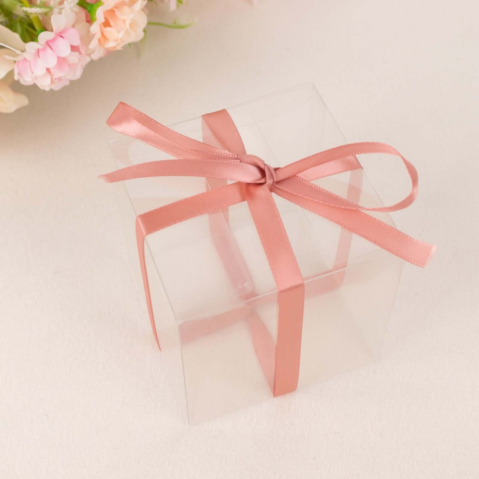 Dusty Rose Single Face Decorative Satin Ribbon 100 Yards 3/8" - Image 2