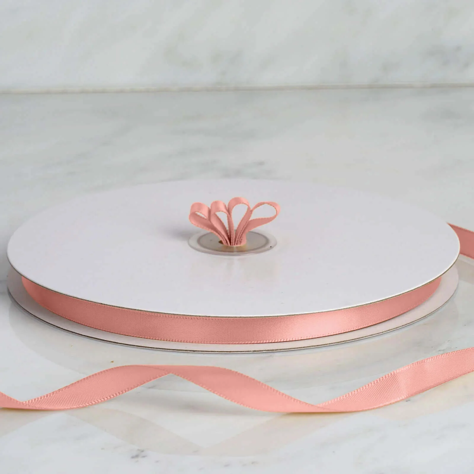 Dusty Rose Single Face Decorative Satin Ribbon 100 Yards 3/8" - Image 8