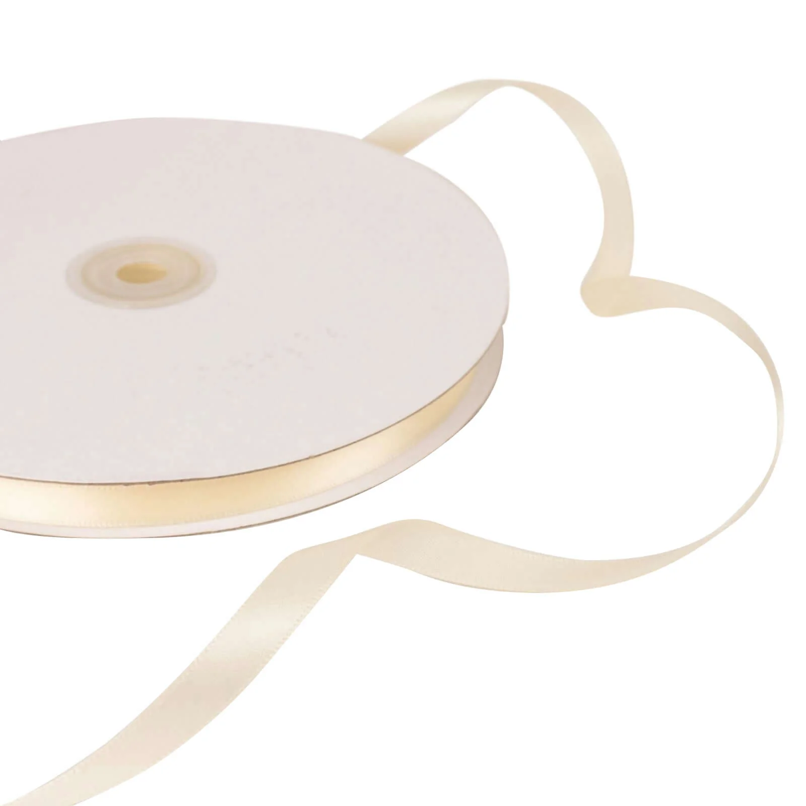 Ivory Single Face Decorative Satin Ribbon 100 Yards 3/8" - Image 7