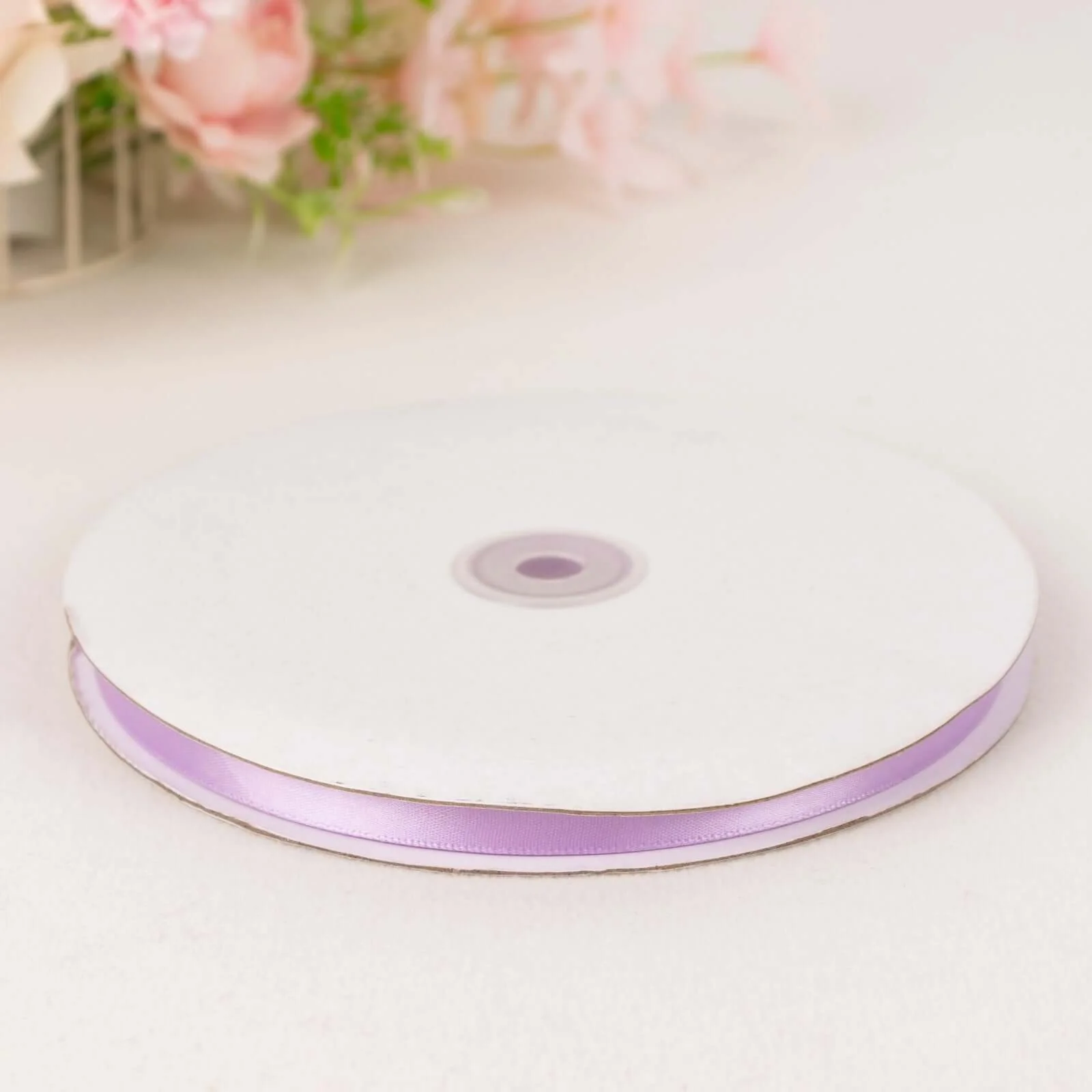 Lavender Lilac Single Face Decorative Satin Ribbon 100 Yards 3/8" - Image 5