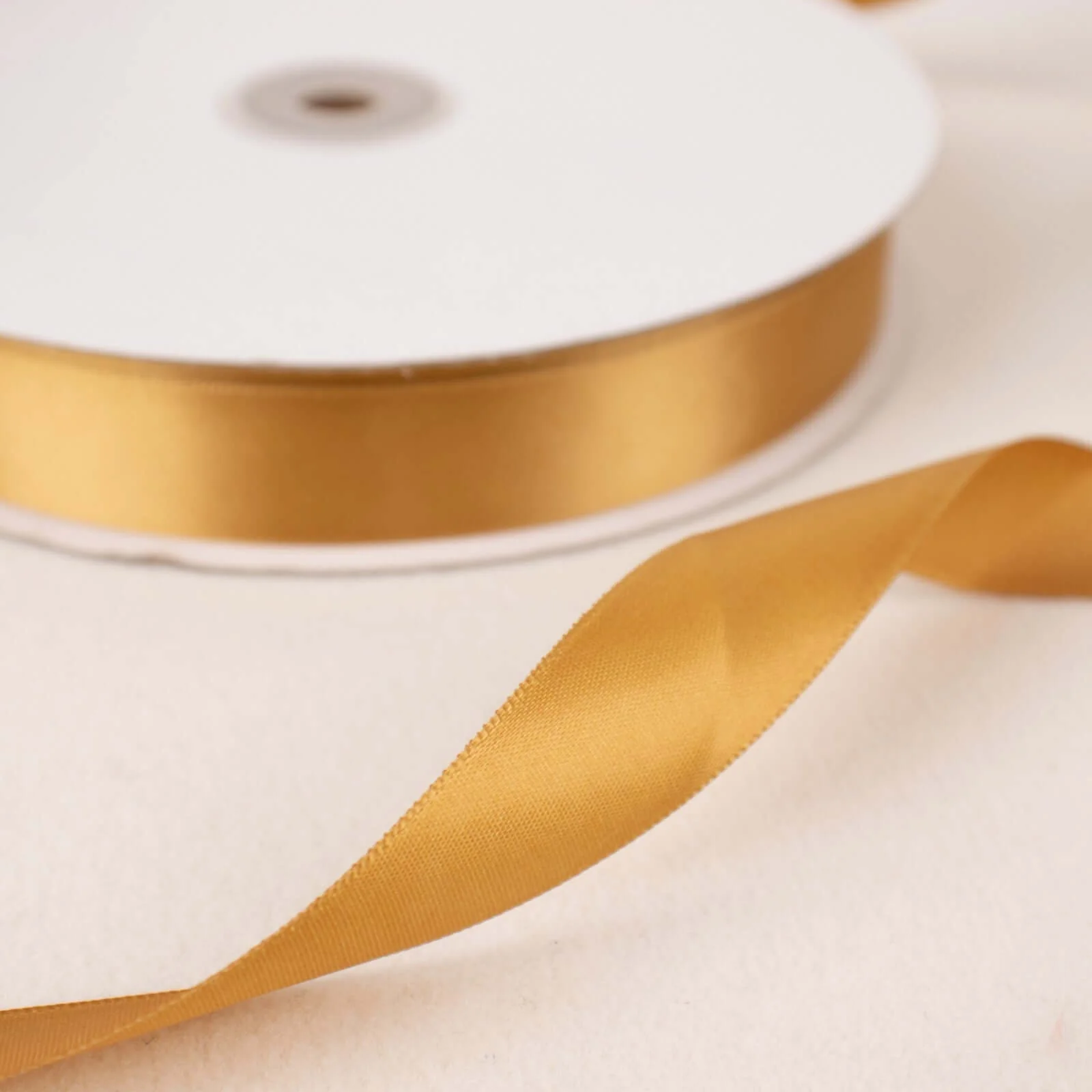 Gold Single Face Decorative Satin Ribbon 100 Yards 7/8" - Image 6