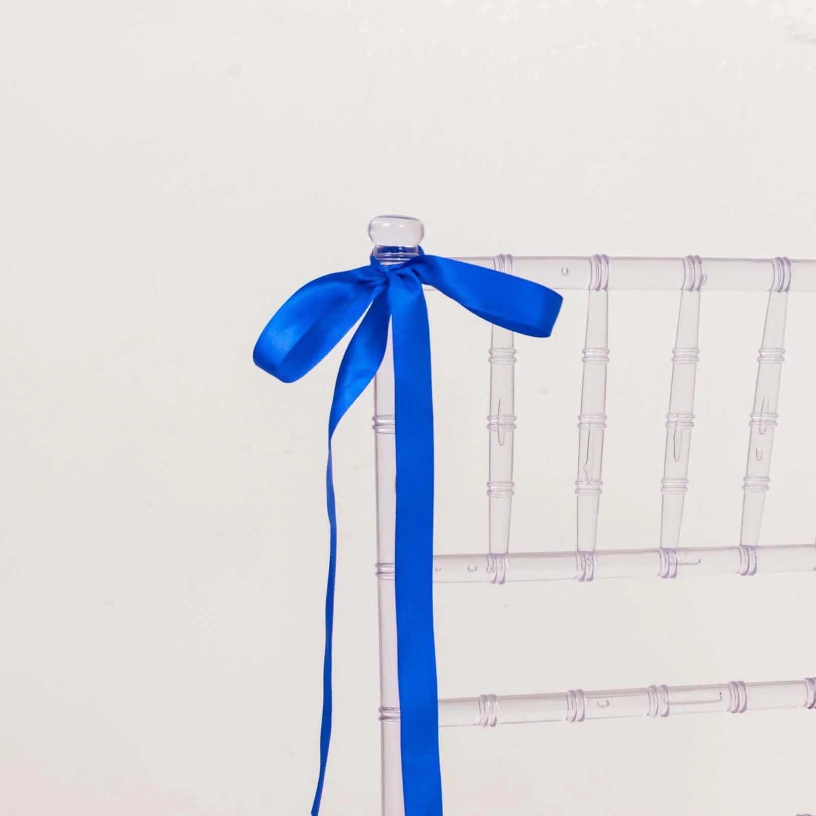 Royal Blue Single Face Decorative Satin Ribbon 100 Yards 7/8" - Image 2