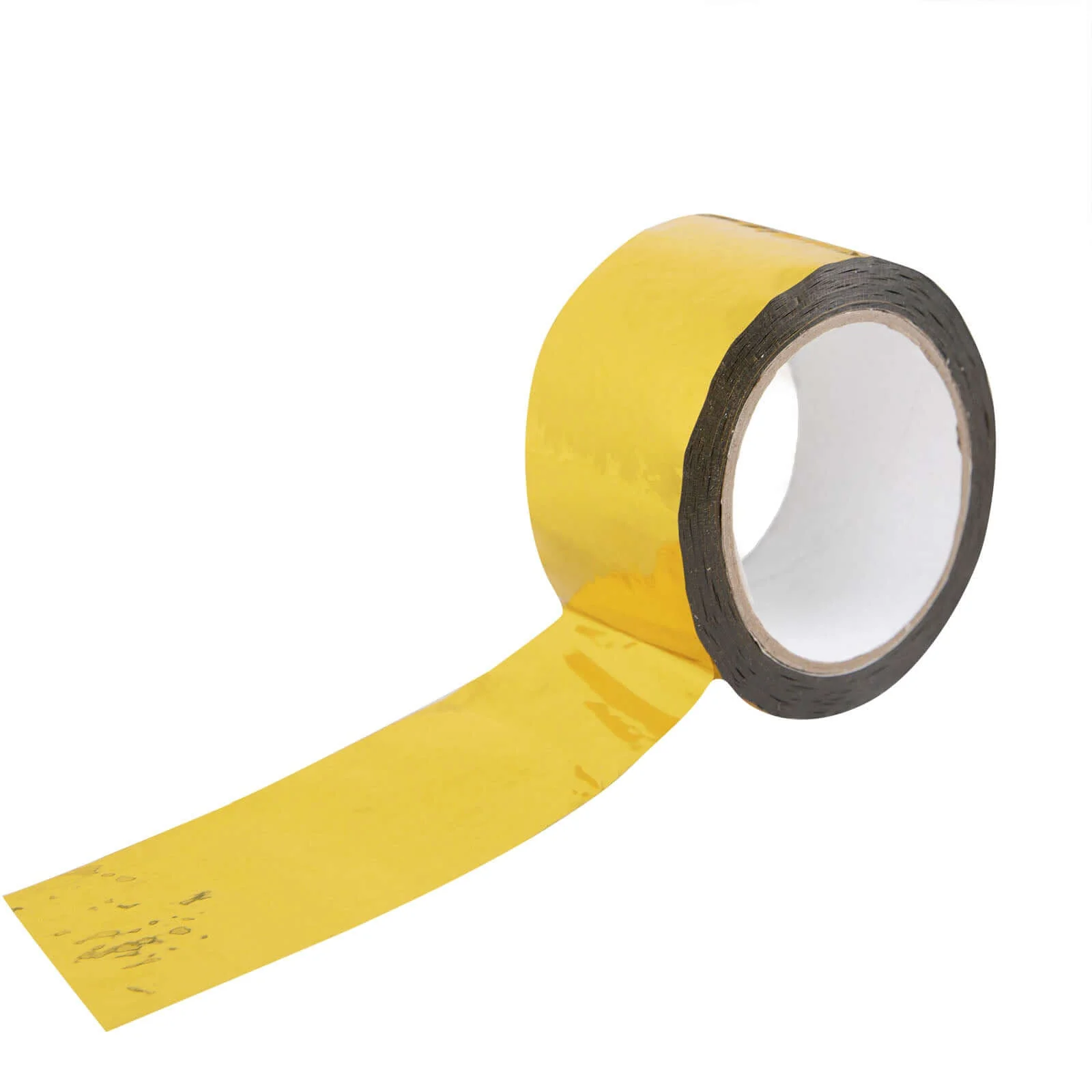 Gold Metallic Film Tape Adhesive, DIY Floral Wrap Craft Decor Tape - Polyester with Acrylic 100 Yds 2" - Image 7