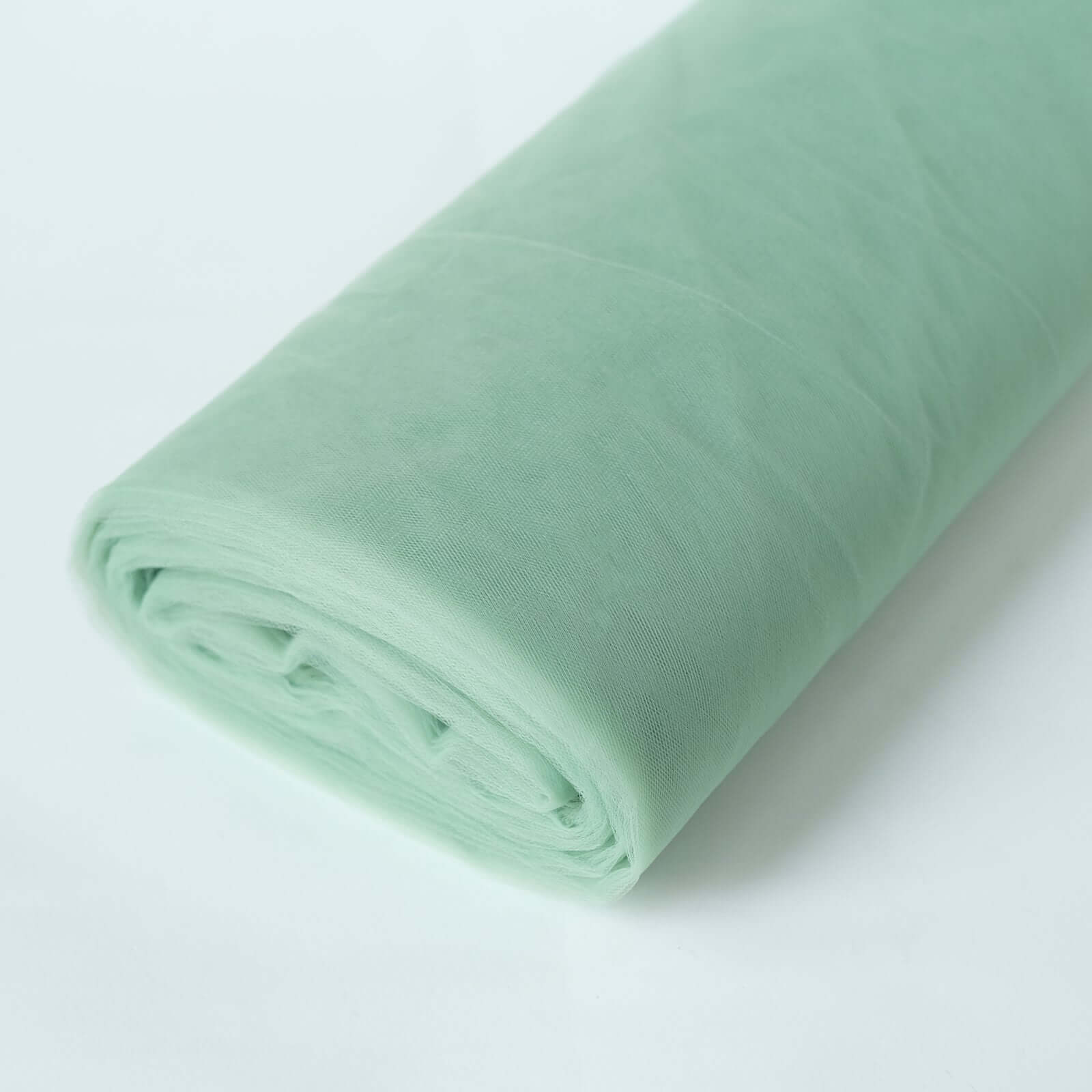 Sage Green Tulle Fabric Bolt, DIY Craft Fabric Roll 108"x50 Yards - Image 3