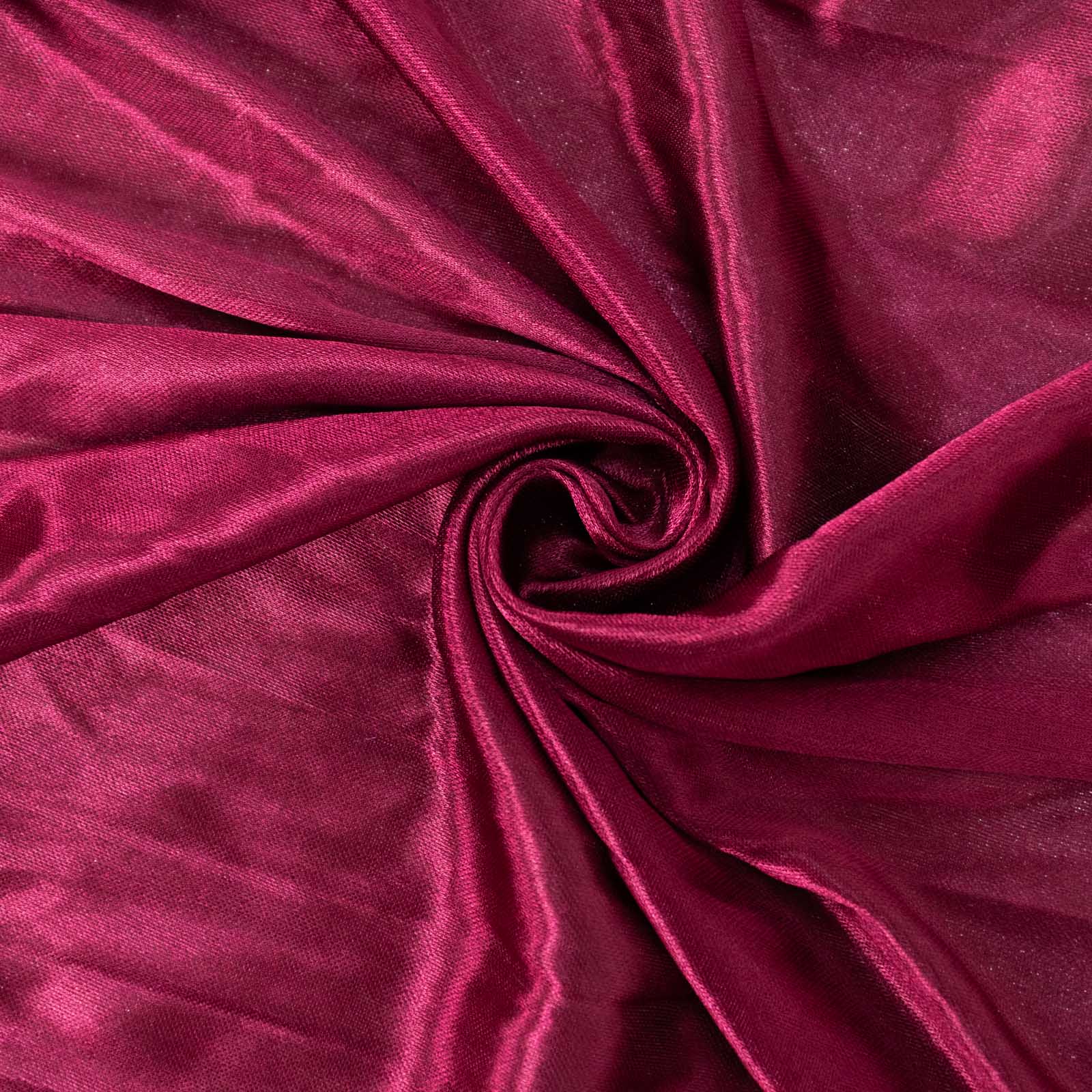 Burgundy Double Drape Pleated Satin Divider Backdrop Curtain Panel, Glossy Photo Booth Event Drapes - 10ftx10ft - Image 7