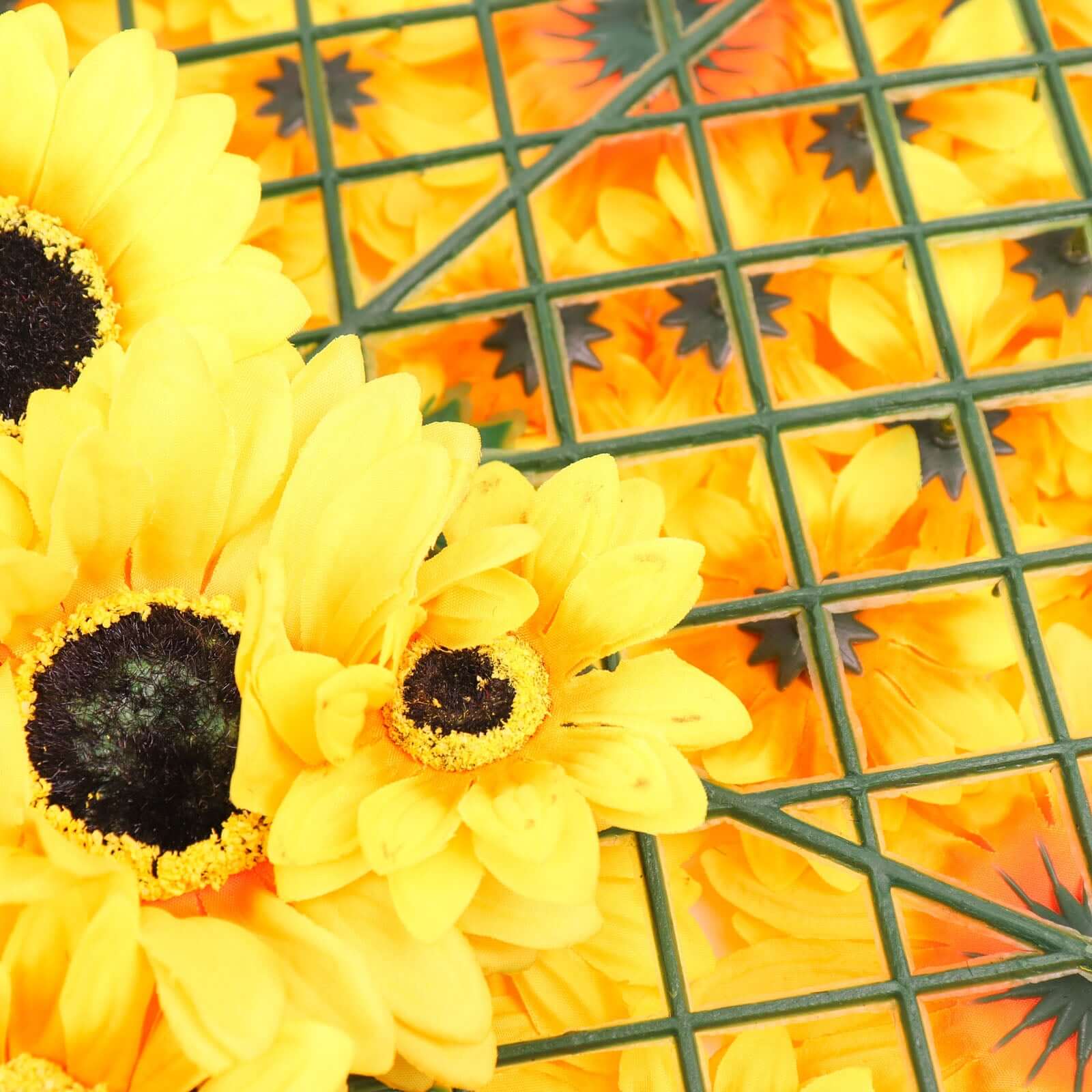 Artificial Sunflower Wall Mat Backdrop, Flower Wall Decor, Indoor/Outdoor UV Protected 4 Artificial Panels 11 Sq ft. - Image 13
