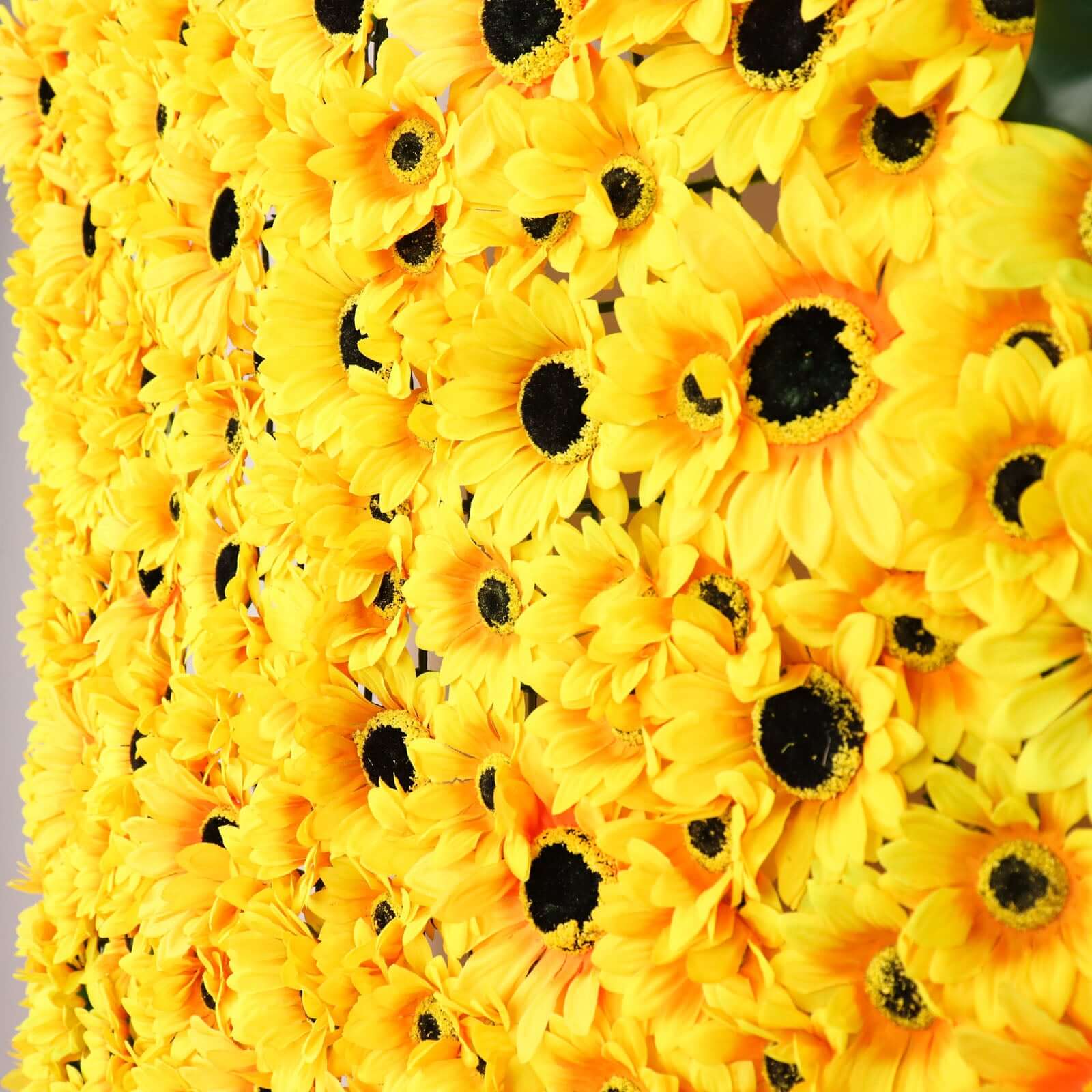 Artificial Sunflower Wall Mat Backdrop, Flower Wall Decor, Indoor/Outdoor UV Protected 4 Artificial Panels 11 Sq ft. - Image 9