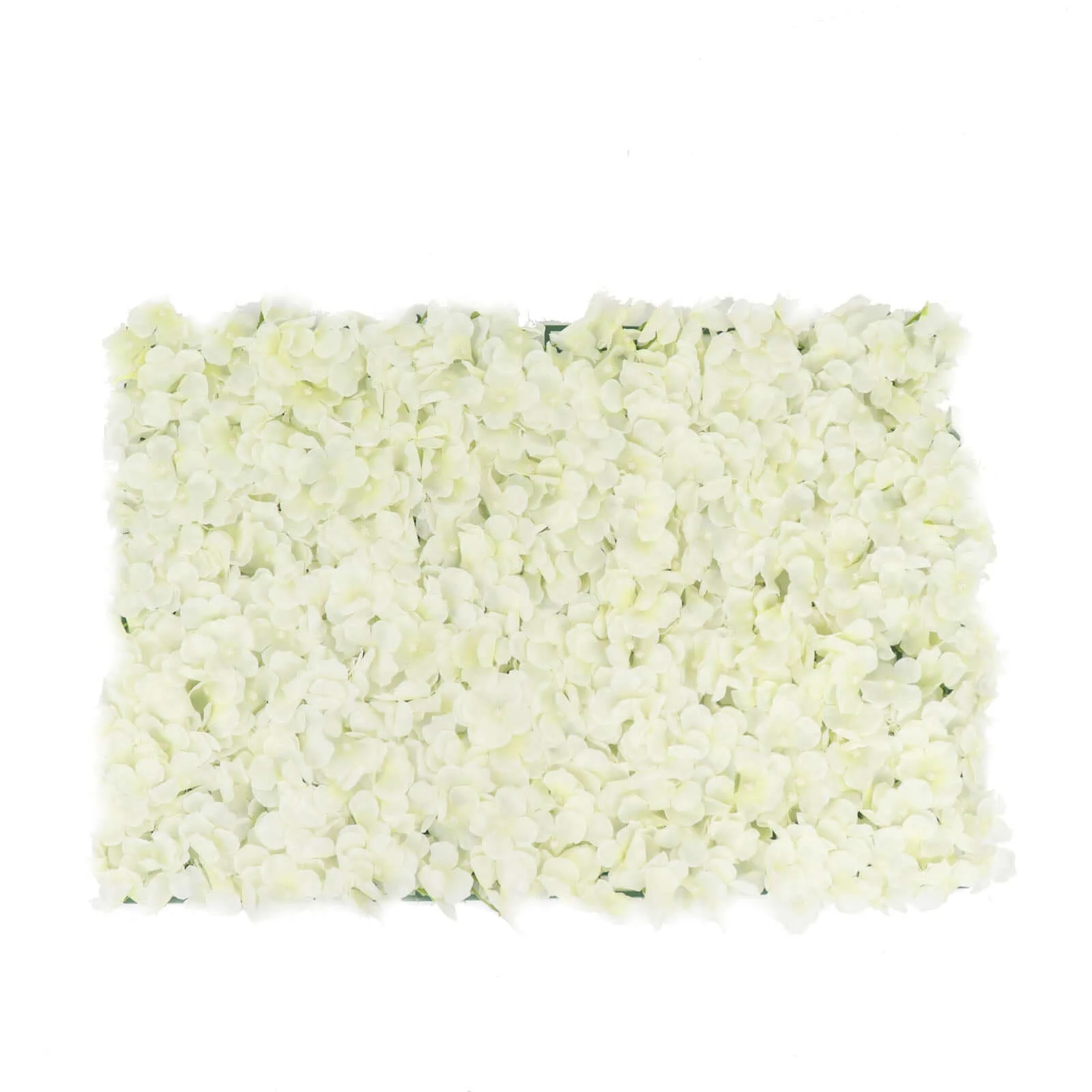 Cream UV Protected Hydrangea Flower Wall Mat Backdrop - 4 Artificial Panels 11 Sq ft. - Image 6