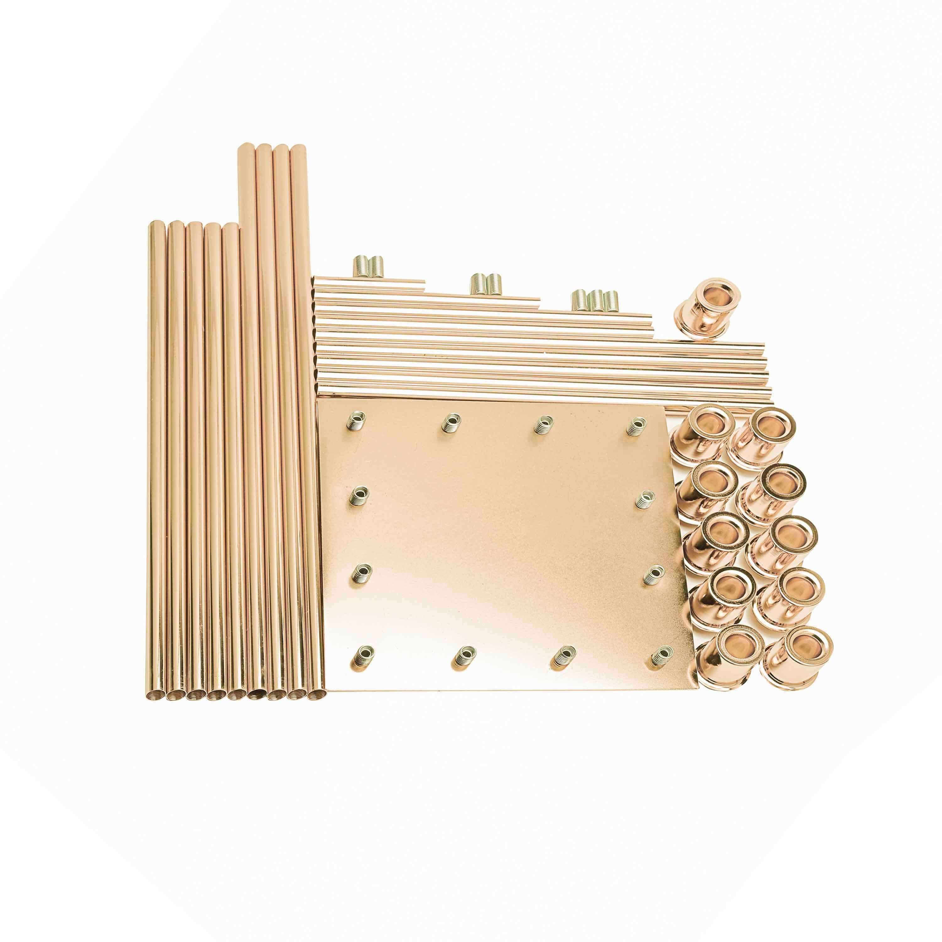 12-Arm Gold Cluster Taper Candle Holder with Clear Glass Shades 57" - Luxurious Large Candle Arrangement for Weddings - Image 7