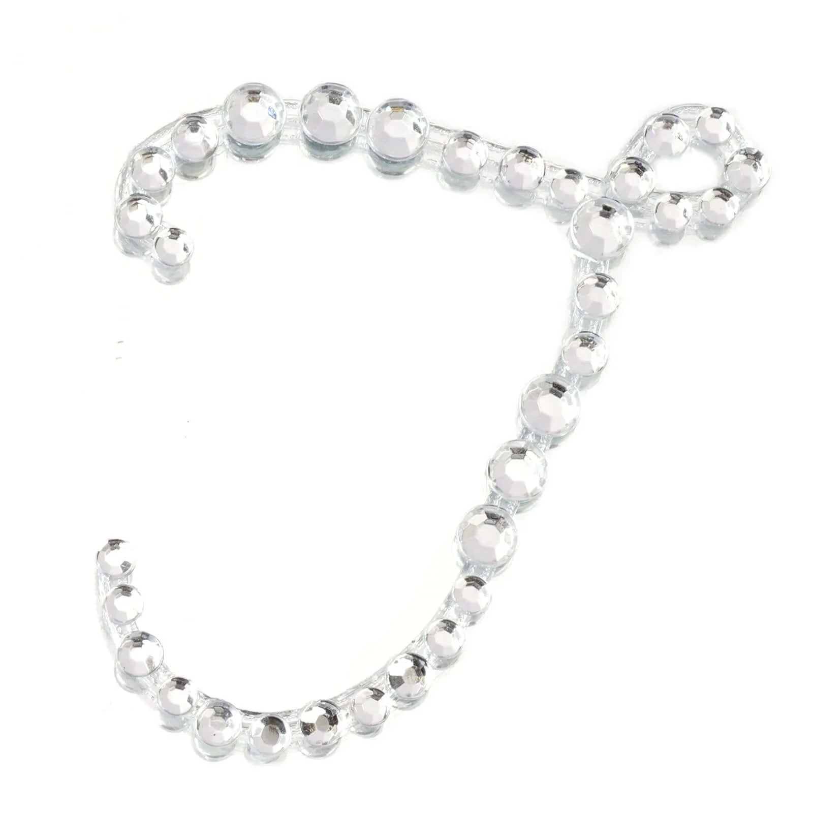12 Pack Clear Rhinestone Monogram Letter "T" Jewel Sticker Self Adhesive DIY Diamond Decor 1.5" - Image 10