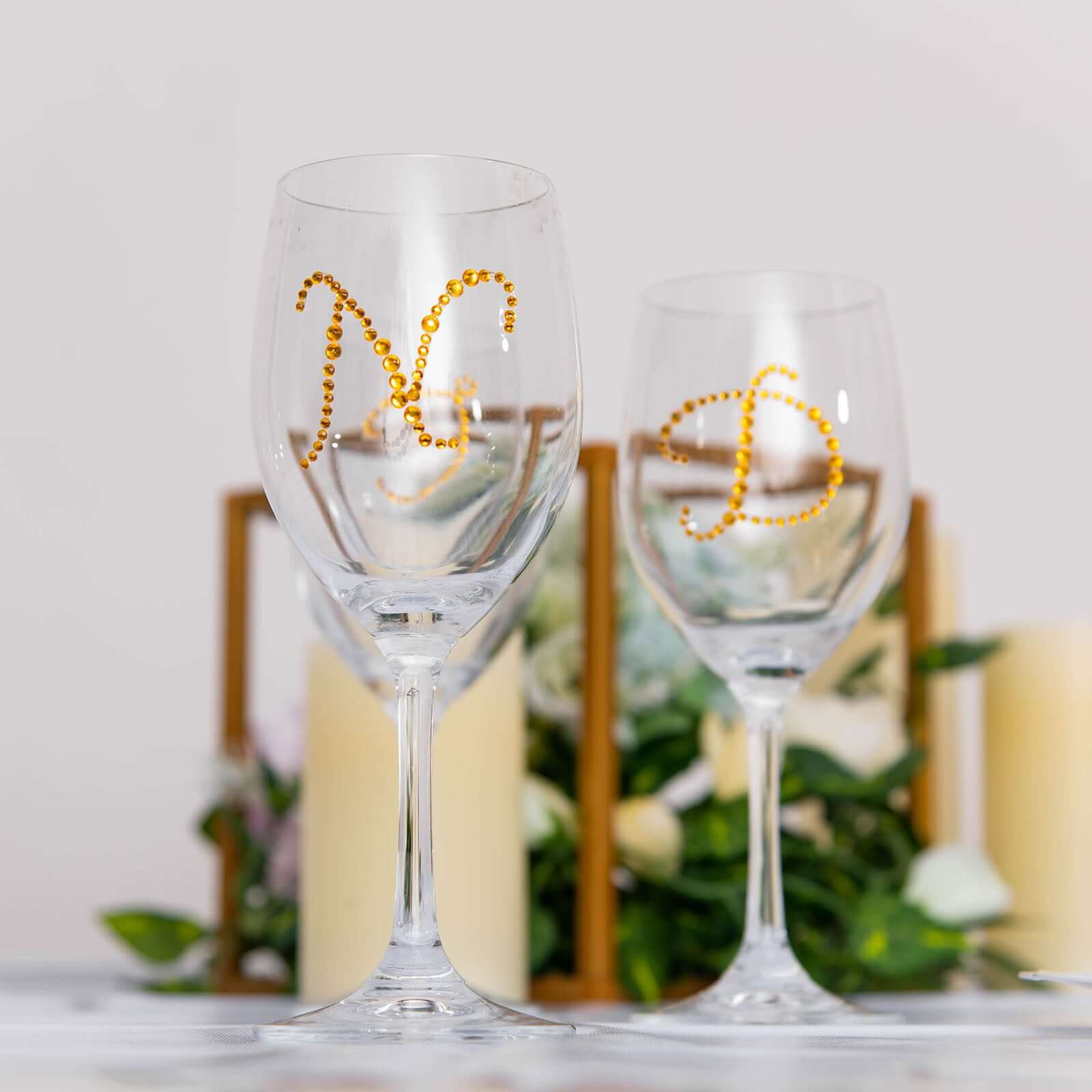12 Pack Gold Rhinestone Monogram Letter Jewel Sticker Self Adhesive DIY Diamond Decor - and 1.5" - Image 9
