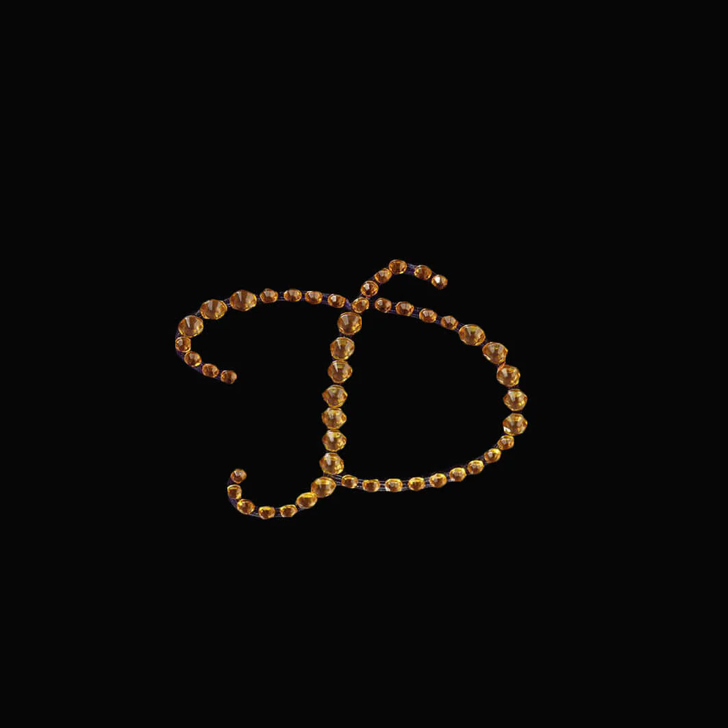 12 Pack Gold Rhinestone Monogram Letter "D" Jewel Sticker Self Adhesive DIY Diamond Decor 1.5" - Image 7