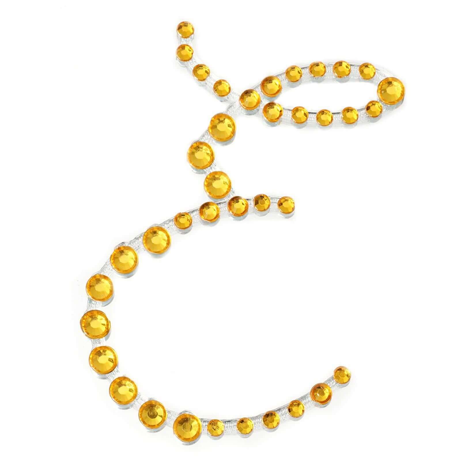 12 Pack Gold Rhinestone Monogram Letter "E" Jewel Sticker Self Adhesive DIY Diamond Decor 1.5" - Image 10