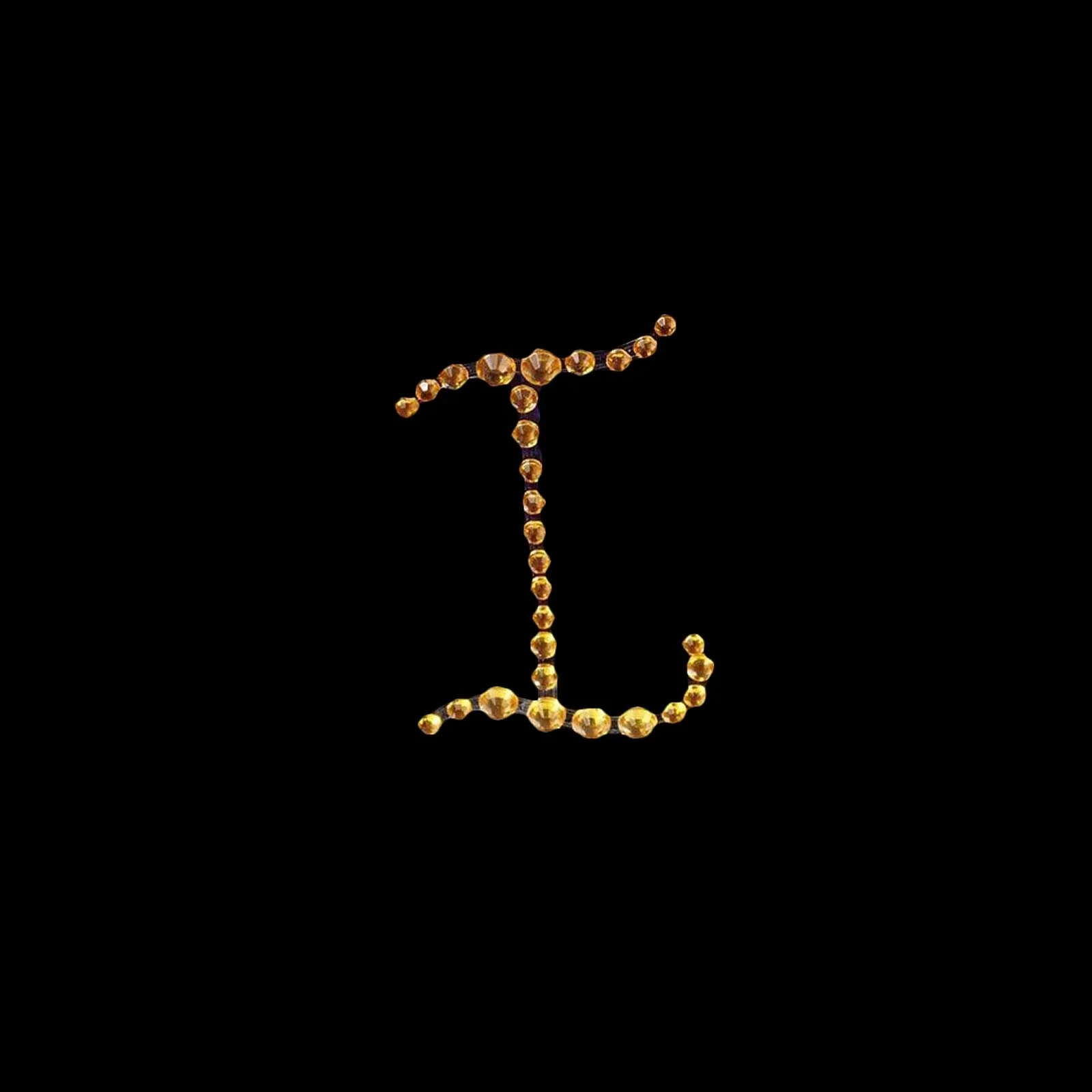 12 Pack Gold Rhinestone Monogram Letter "I" Jewel Sticker Self Adhesive DIY Diamond Decor 1.5" - Image 7