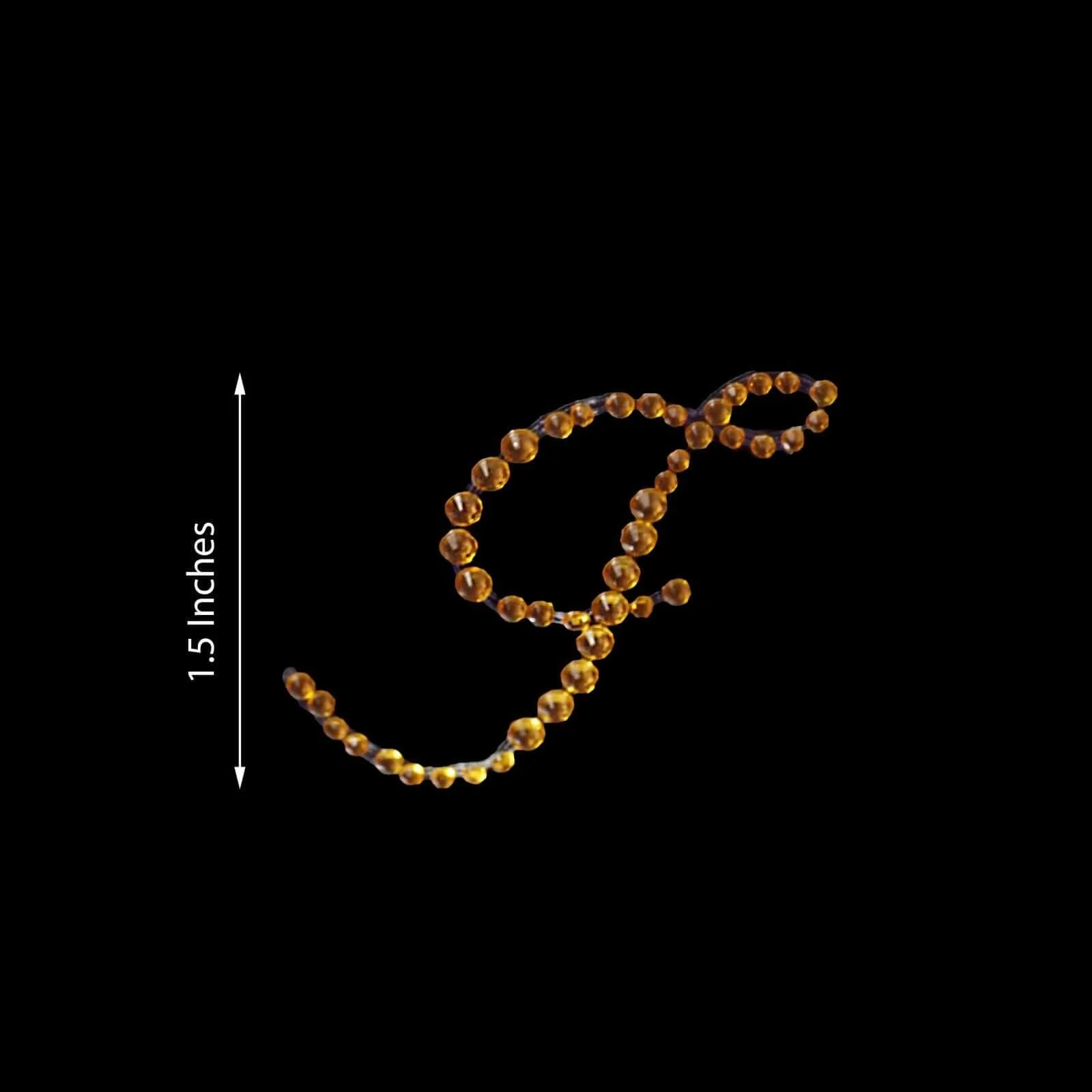12 Pack Gold Rhinestone Monogram Letter "J" Jewel Sticker Self Adhesive DIY Diamond Decor 1.5" - Image 3