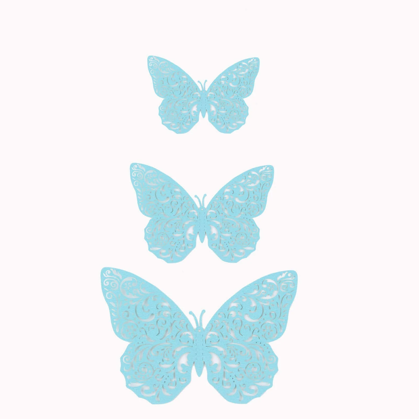 12-Pack 3D Turquoise Butterfly Wall Decals, DIY Removable Mural Stickers Cake Decorations - Versatile and Eye-Catching Design - Image 6