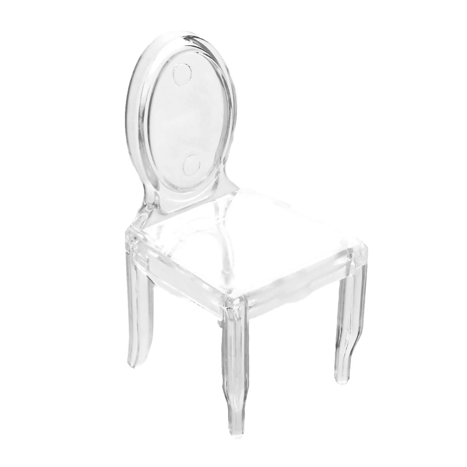 12 Pack Clear Plastic Mini Ghost Chair Party Favor Gift Holders, Candy Treat Display Stands 4" - Image 7