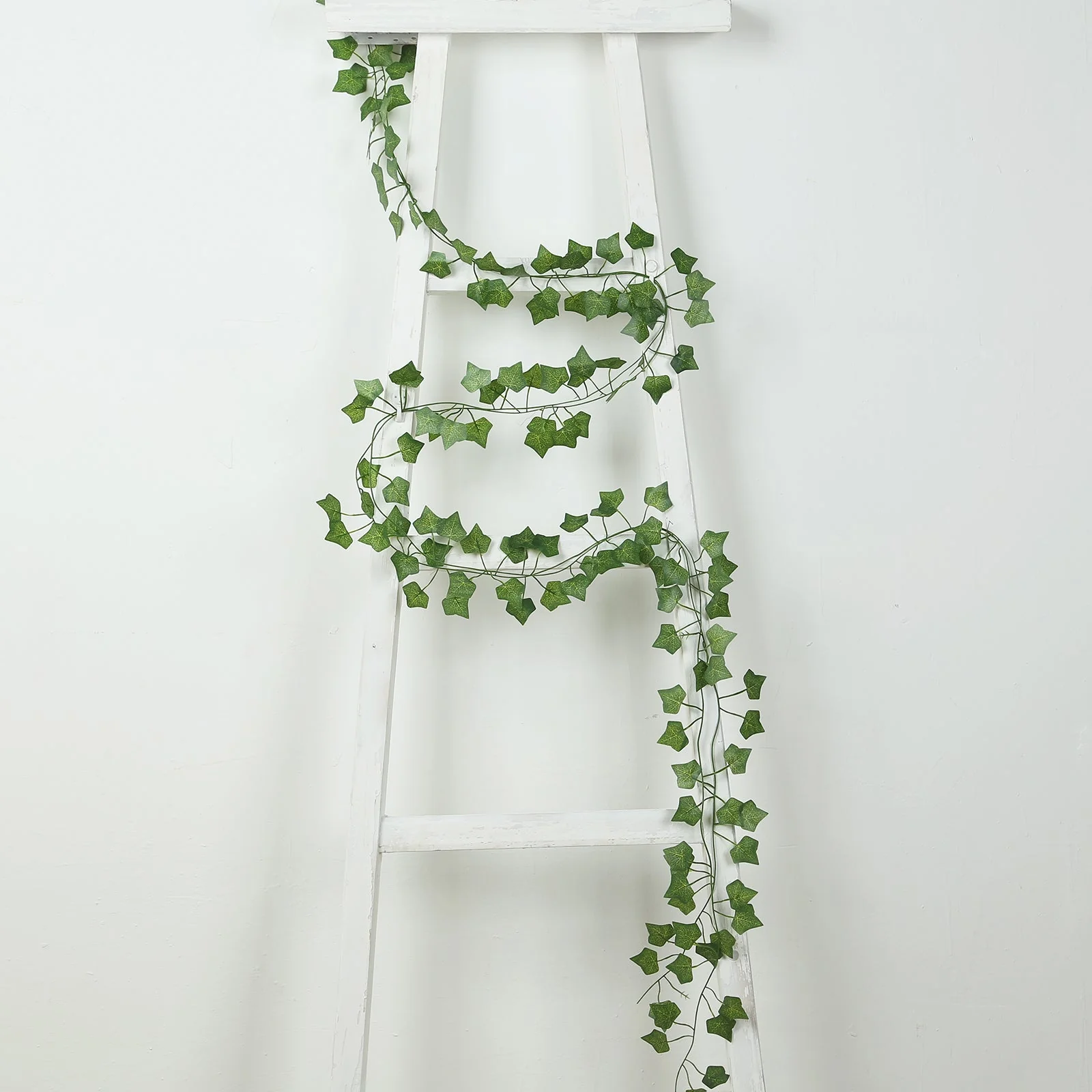 12 Pack Artificial Ivy Leaf Garland Silk Hanging Vines for Wedding, Party, Wall and Table Decor - 6.5ft - Image 2