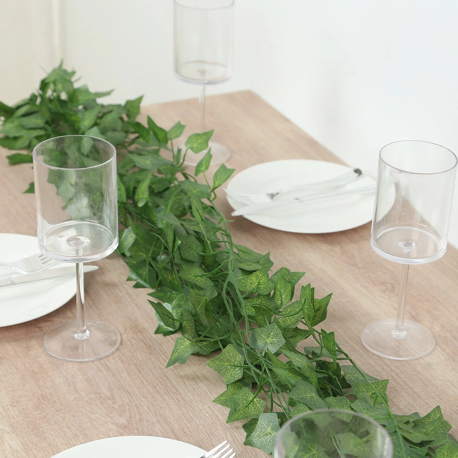 12 Pack Artificial Ivy Leaf Garland Silk Hanging Vines for Wedding, Party, Wall and Table Decor - 6.5ft - Image 7