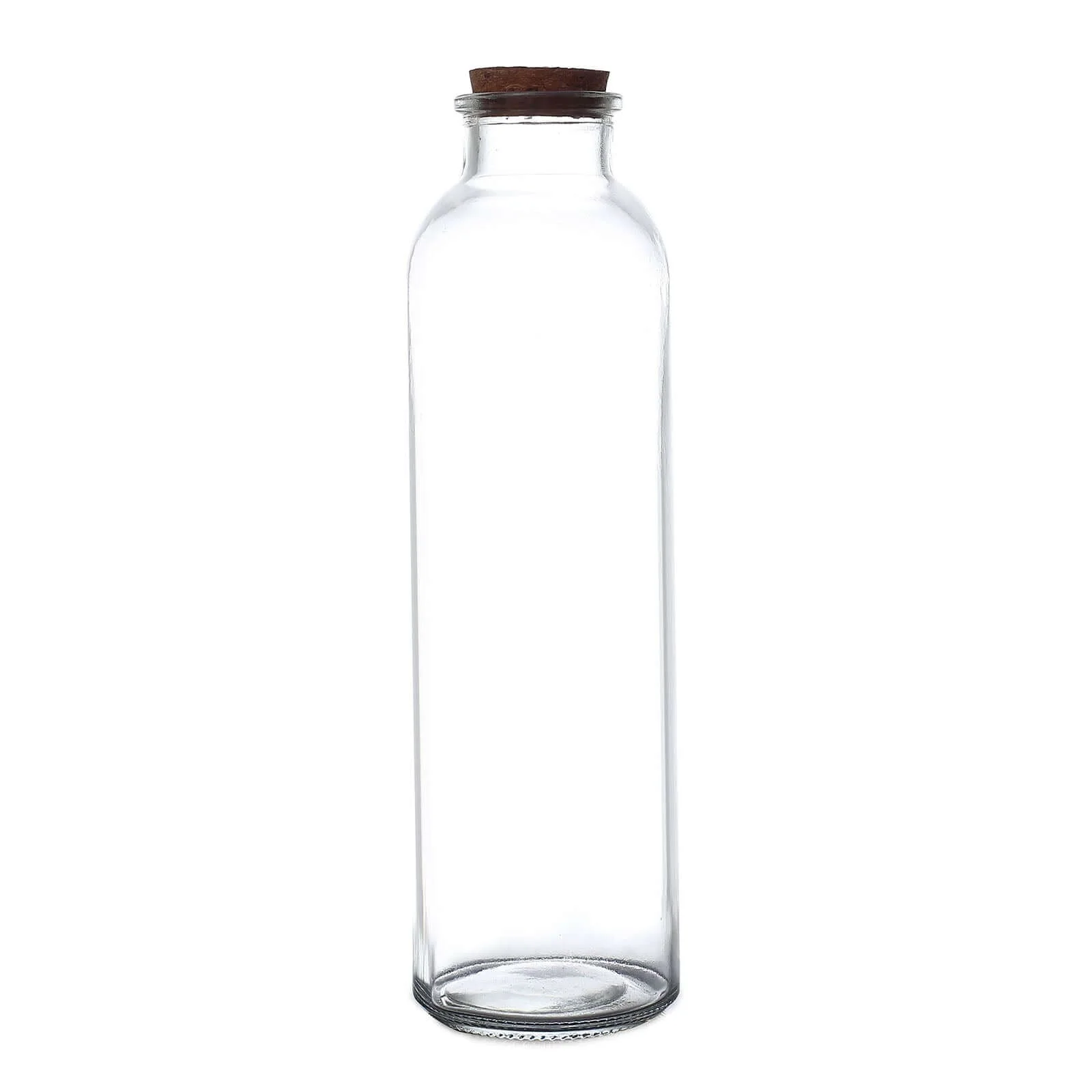 12-Pack Clear Glass Storage Jars 9" Round Design with Cork Stoppers - Refillable 16oz Bottles for Pantry & Decor - Image 6