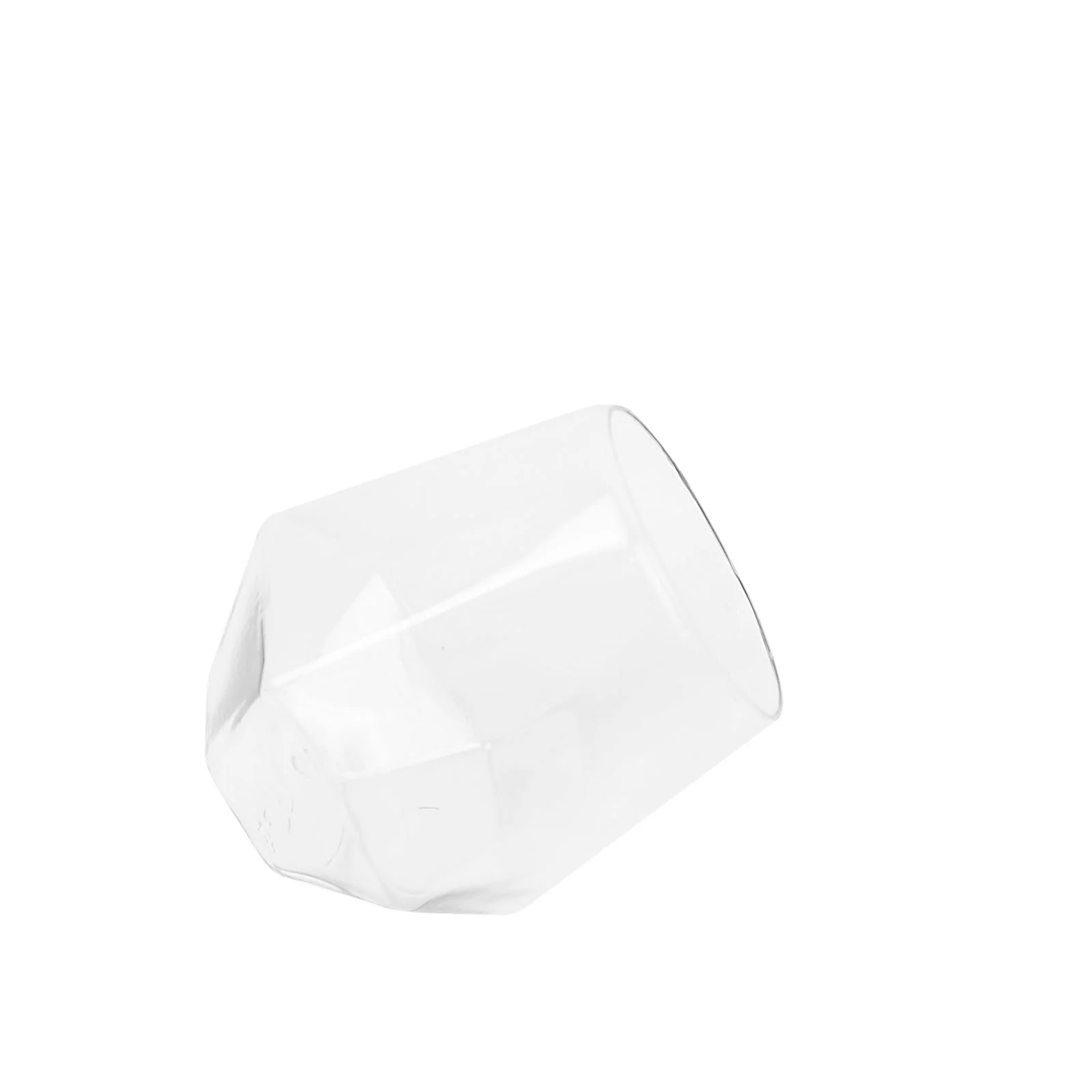 12-Pack Clear Plastic Diamond Shaped Whiskey Cups 12oz, Shatterproof Stemless Wine Glasses - Reusable Tumblers - Image 8