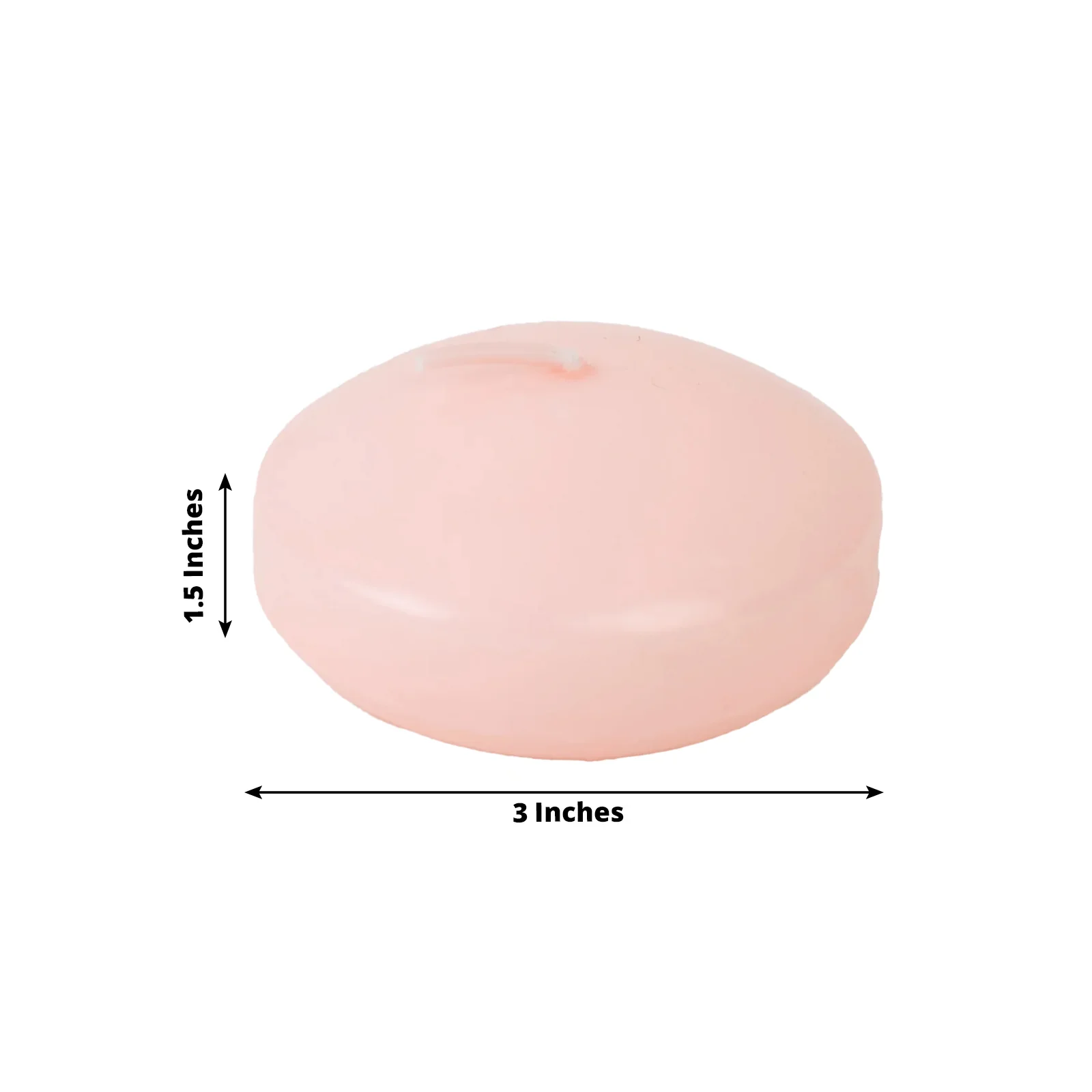 12 Pack Blush Floating Candles, 3" Unscented Dripless Wax Discs for Centerpieces - Image 2