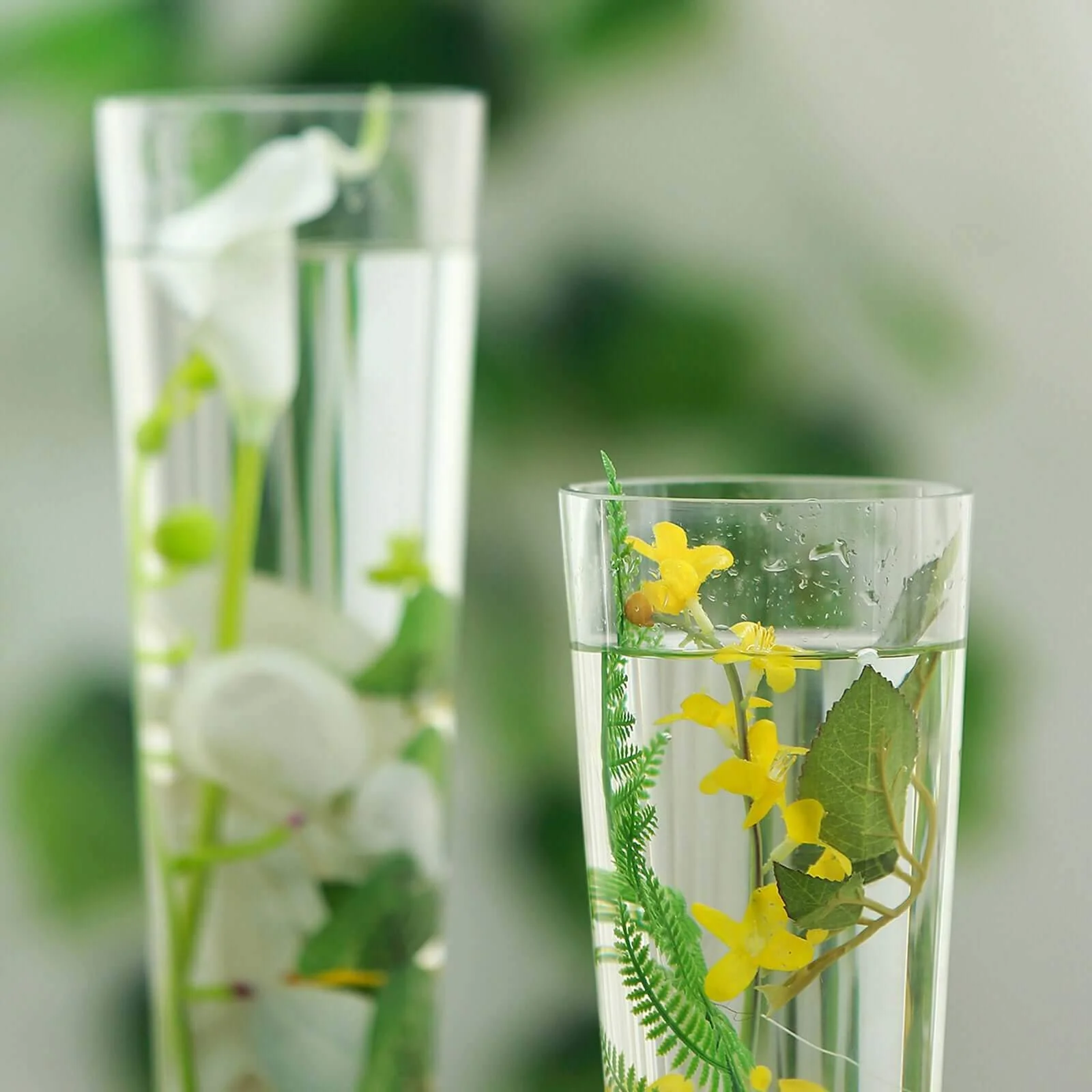 12-Pack Glass Trumpet Vases 20" Clear - Heavy Duty Design for Polished Floral Centerpieces - Image 10