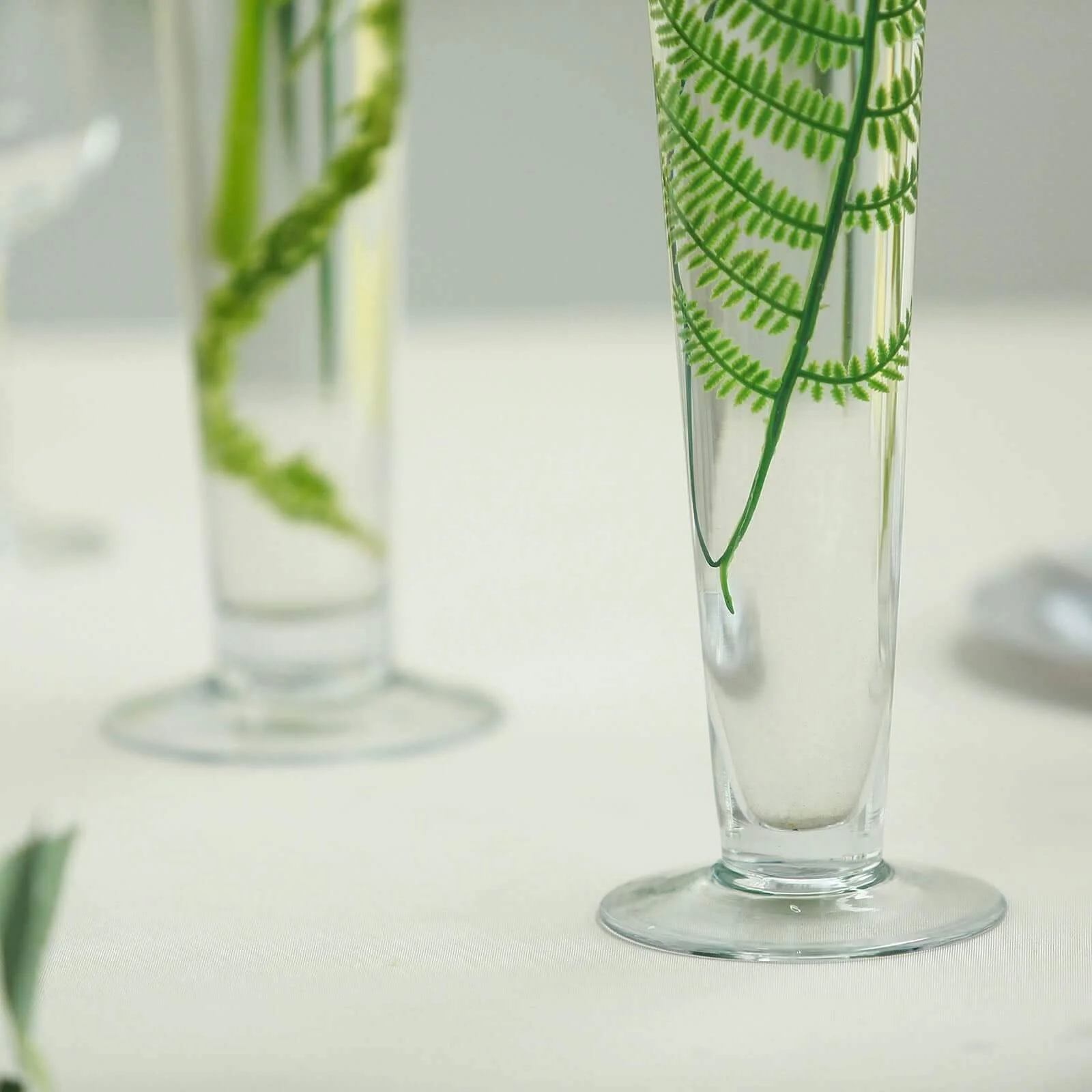 12-Pack Glass Trumpet Vases 20" Clear - Heavy Duty Design for Polished Floral Centerpieces - Image 11