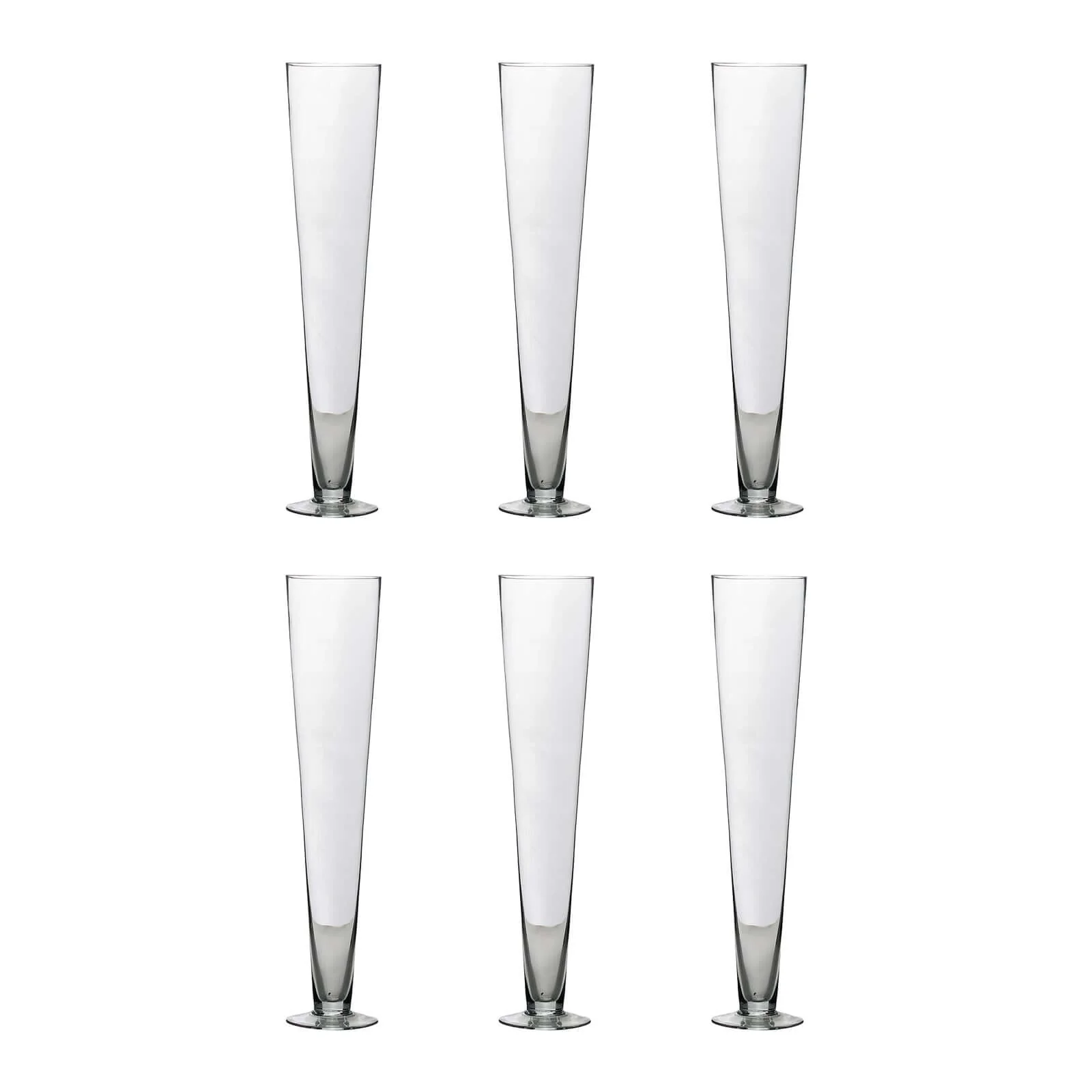 12-Pack Glass Trumpet Vases 20" Clear - Heavy Duty Design for Polished Floral Centerpieces - Image 7