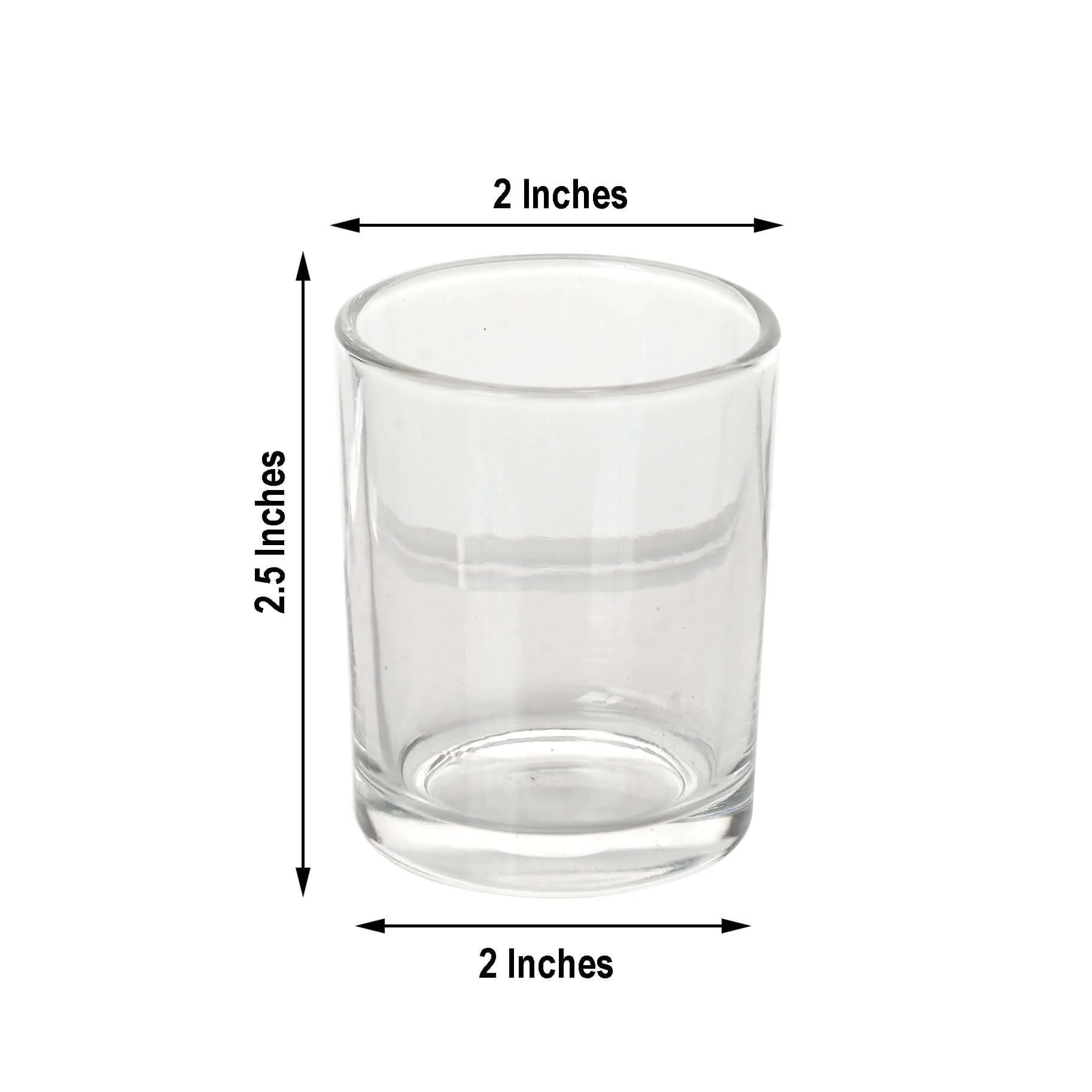 12-Pack Glass Votive Candle Holders 2.5" Clear - Tealight Holder Set for Weddings and Events - Image 3