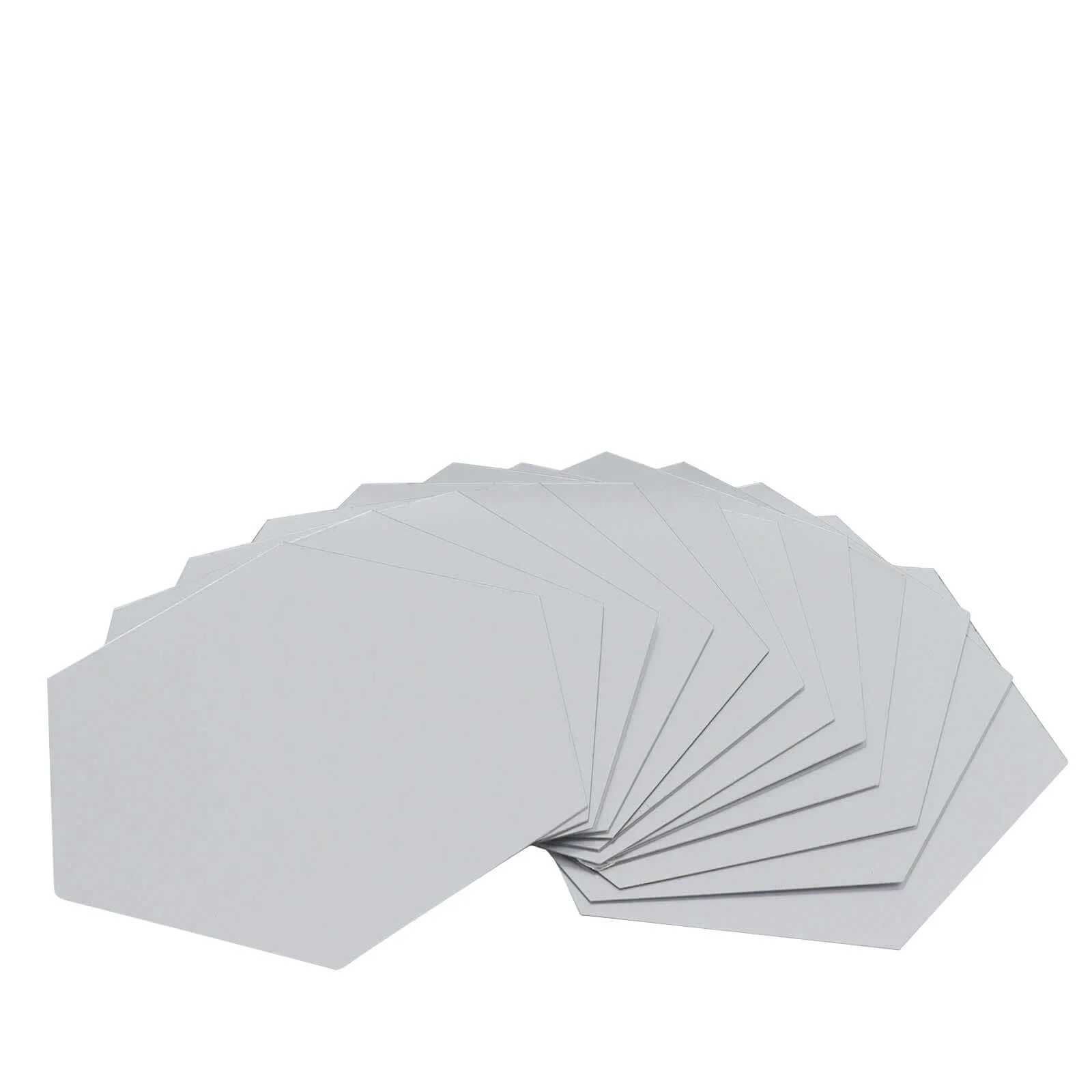 12 Pack Hexagon Acrylic Mirror Wall Stickers, Removable Wall Decals For Home Decor - 7" - Image 7