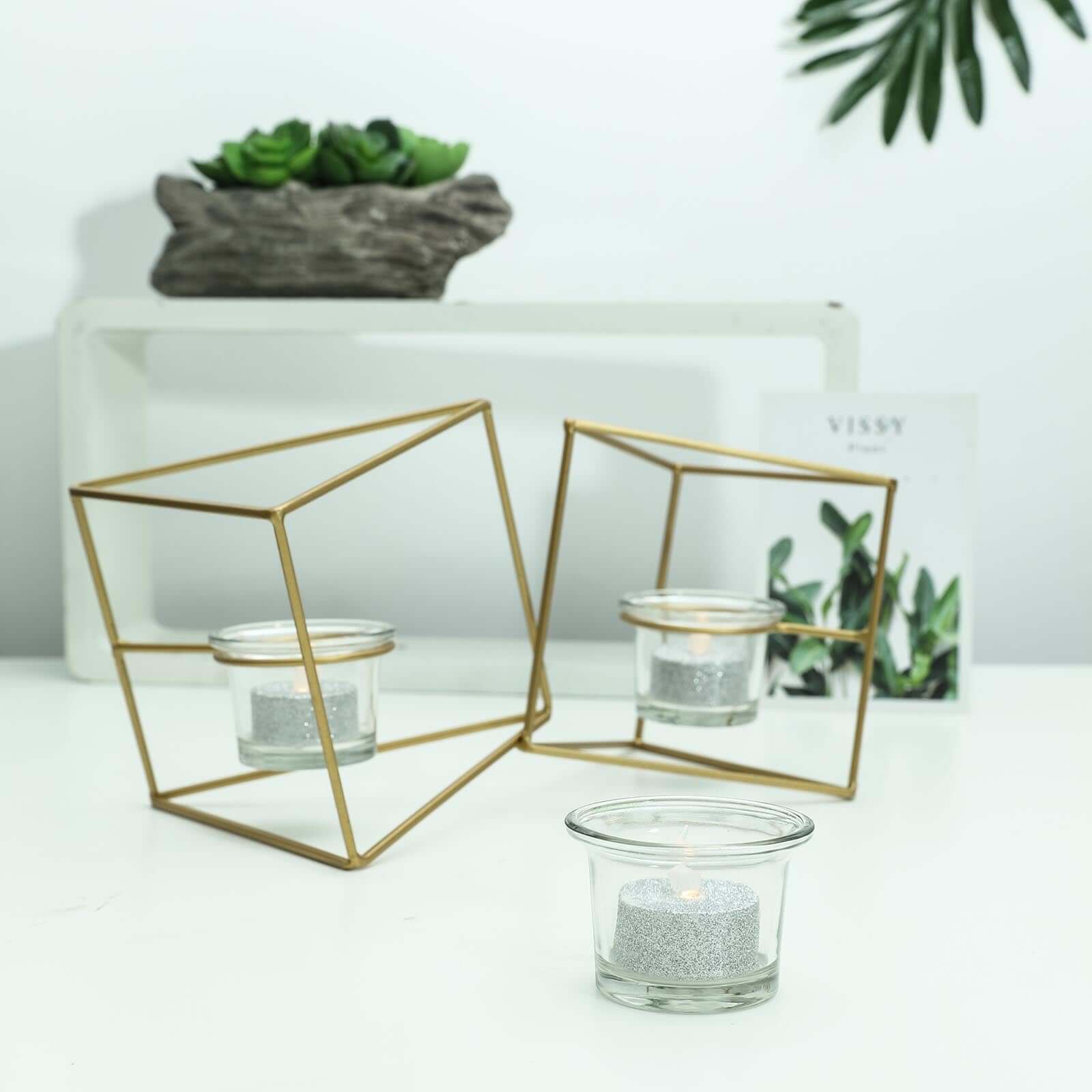 12-Pack LED Tealight Candles Silver Glitter Design - Flameless Battery Operated Lighting - Image 2