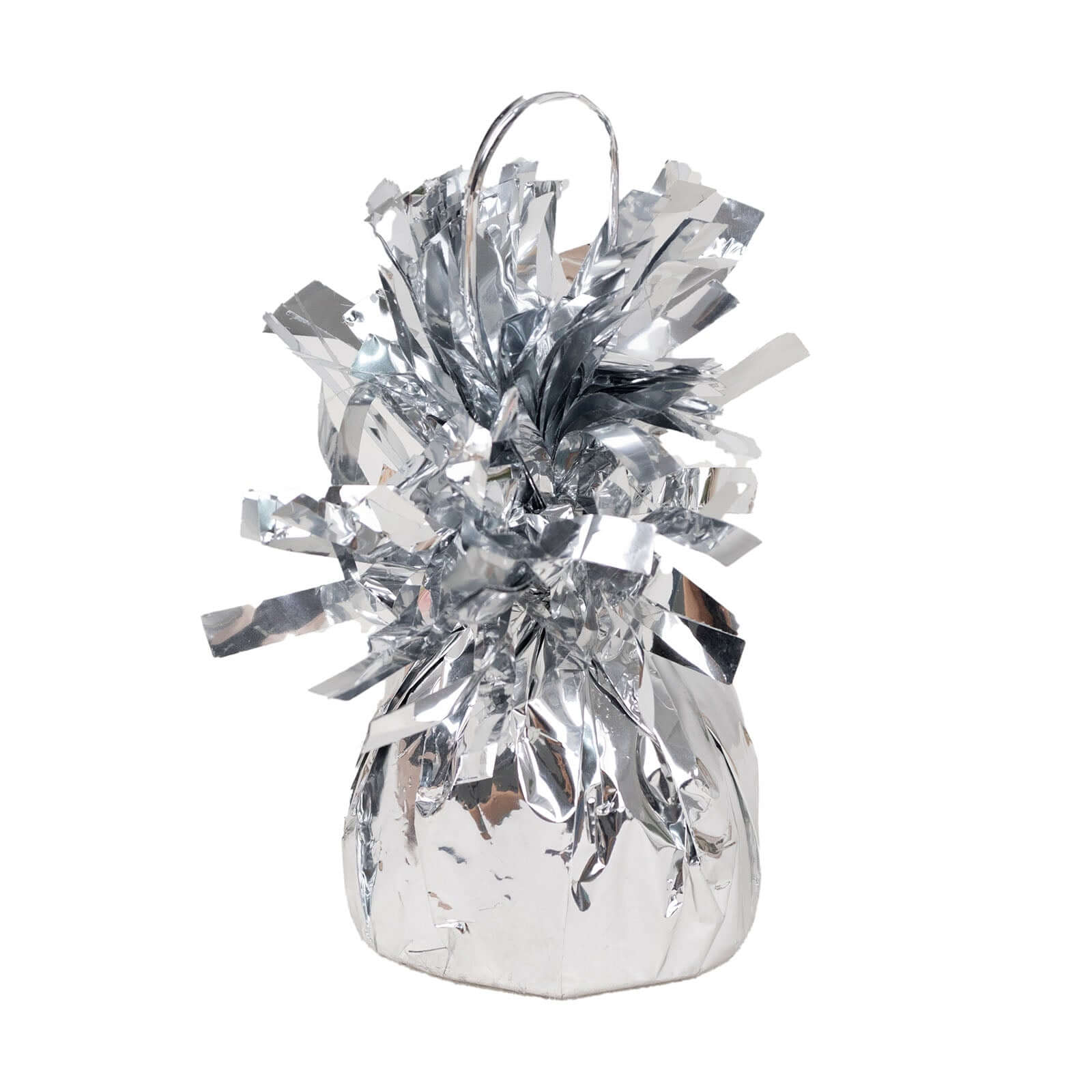 12 Pack Metallic Silver Foil Tassel Top Party Balloon Weights, 5.5oz 5" - Image 8
