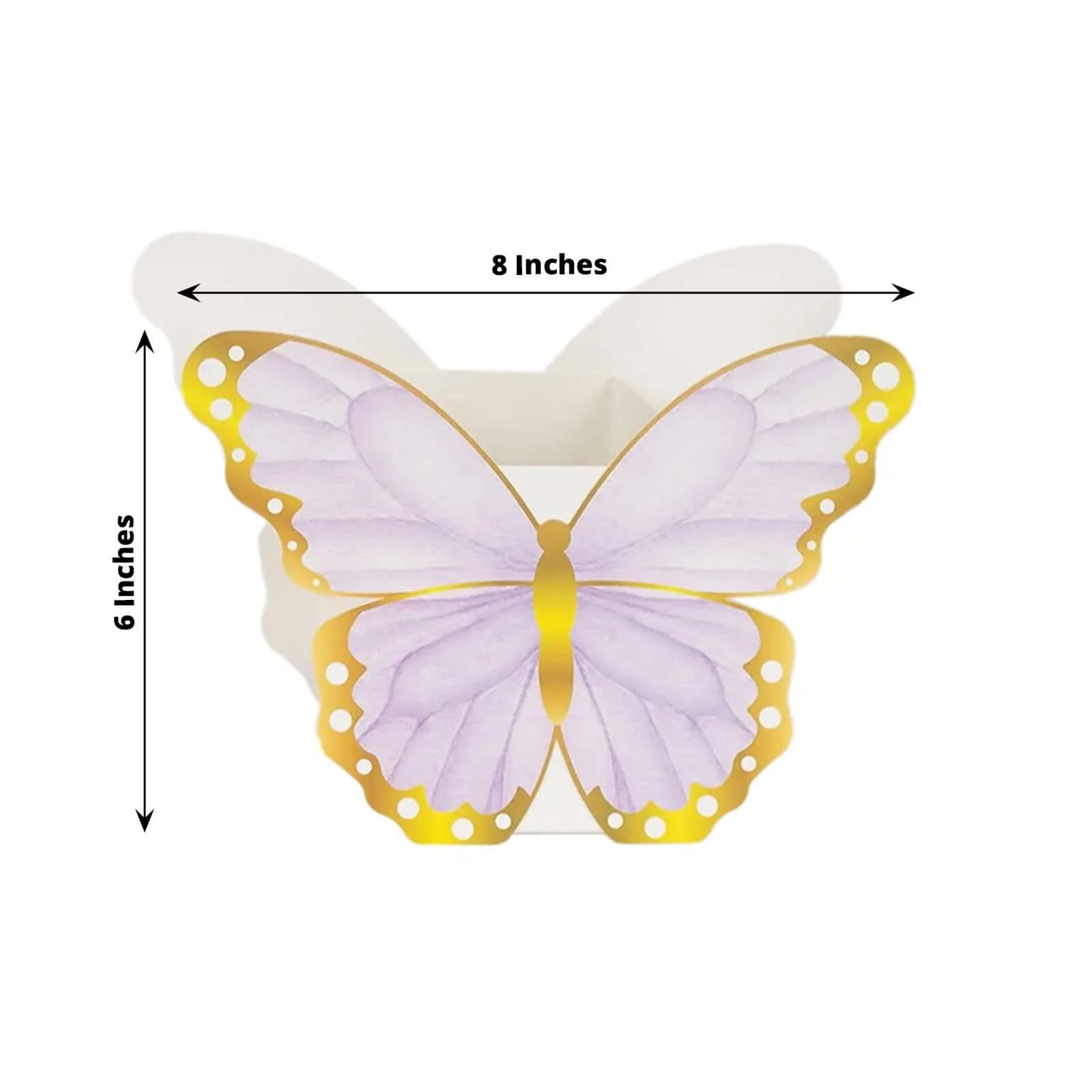 12 Pack Mixed Paper Butterfly Party Favor Boxes, Candy Gift Flower Boxes Centerpiece Tea Party Supplies - 6"x8" - Image 3