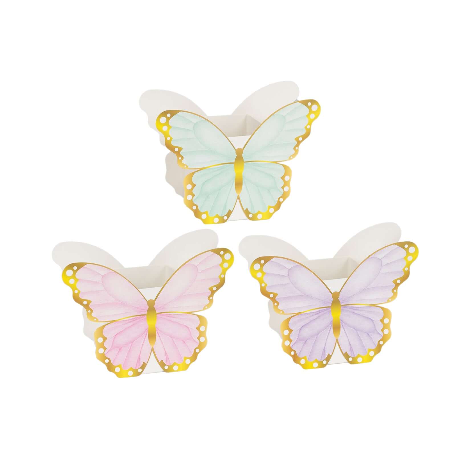 12 Pack Mixed Paper Butterfly Party Favor Boxes, Candy Gift Flower Boxes Centerpiece Tea Party Supplies - 6"x8" - Image 7